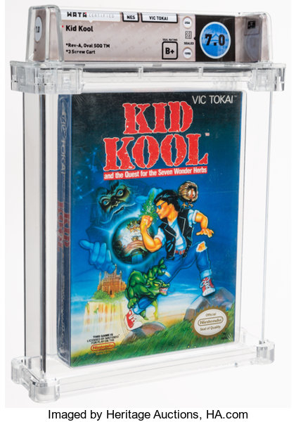 Kid Kool Wata 7 0 B Sealed Oval Soq Tm Nes Vic Tokai 1990 Usa Lot Heritage Auctions