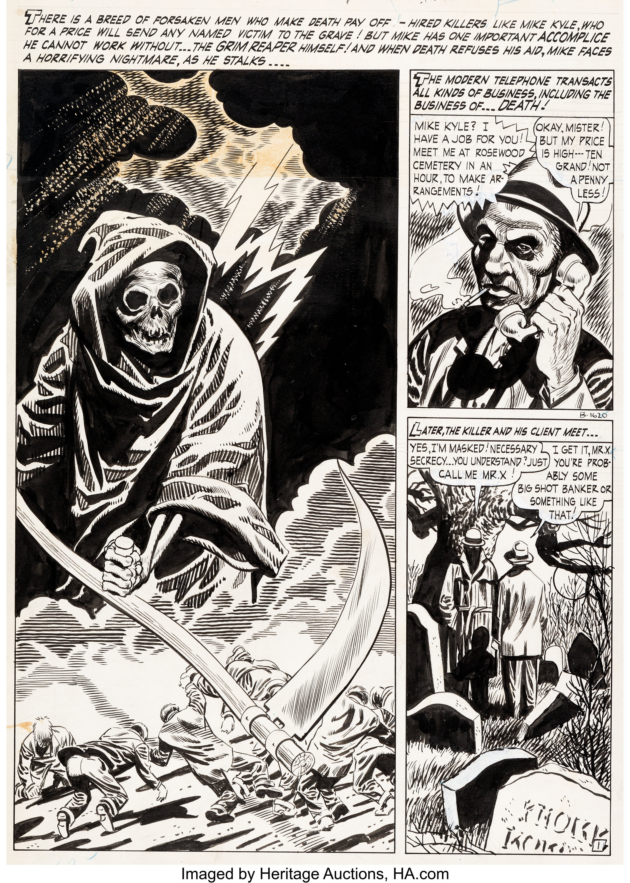 George Roussos Adventures Into Darkness 10 Complete 8 Page Story Lot Heritage Auctions