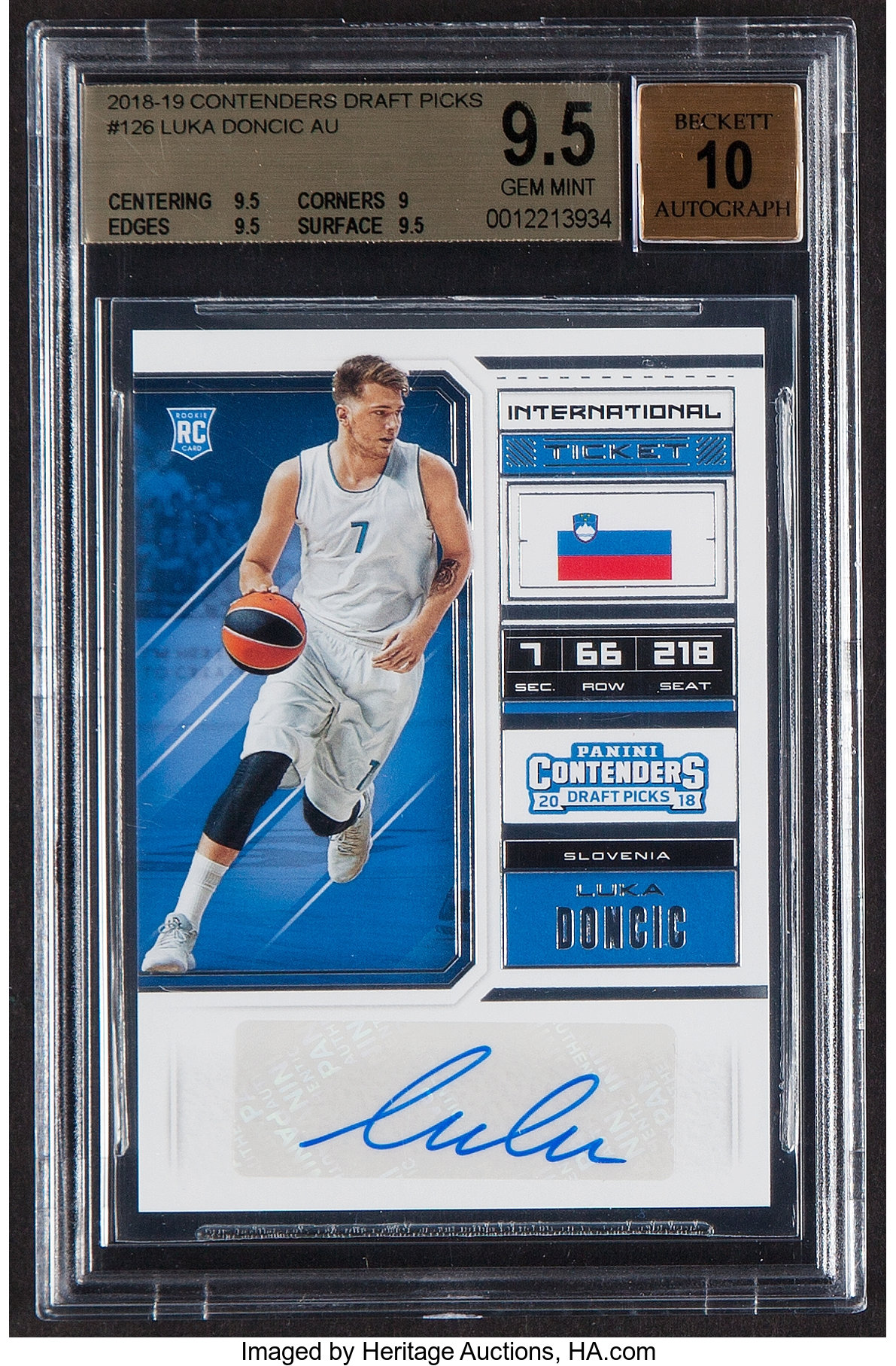 2018-19 Panini Contenders Draft Picks Autograph Luka Doncic #126