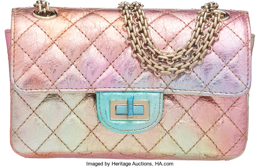 Chanel Metallic Reissue 224 Double Flap Bag