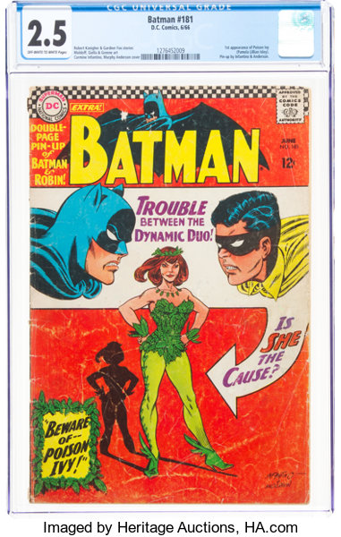 Silver Age (1956-1969):Superhero, Batman #181 (DC, 1966) CGC GD+ 2.5 Off-white to white pages....