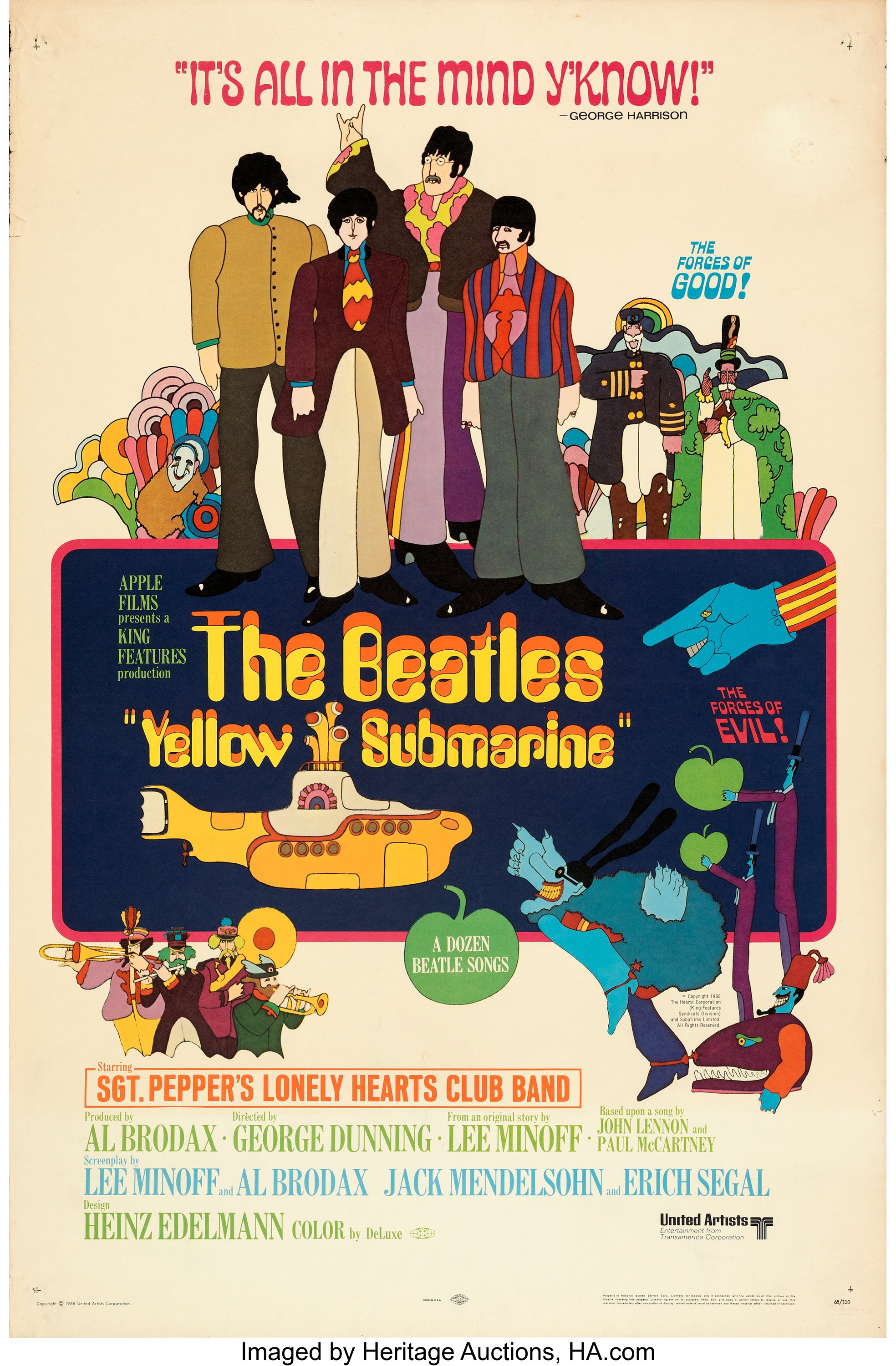 yellow submarine style art