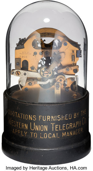 antique stock market ticker