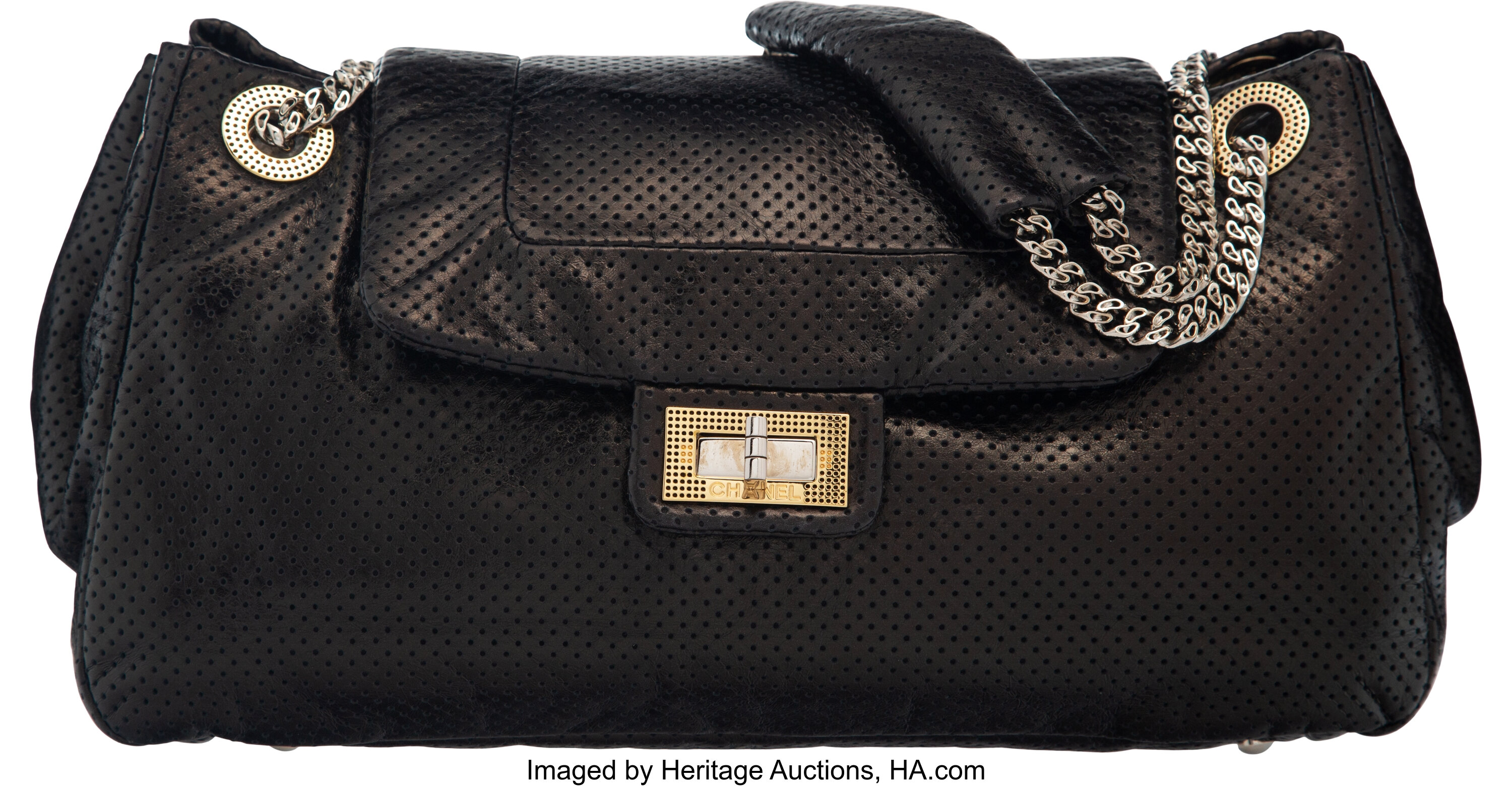 Chanel Classic Small Flap Wallet 14143 Black Silver Bracket Ladies