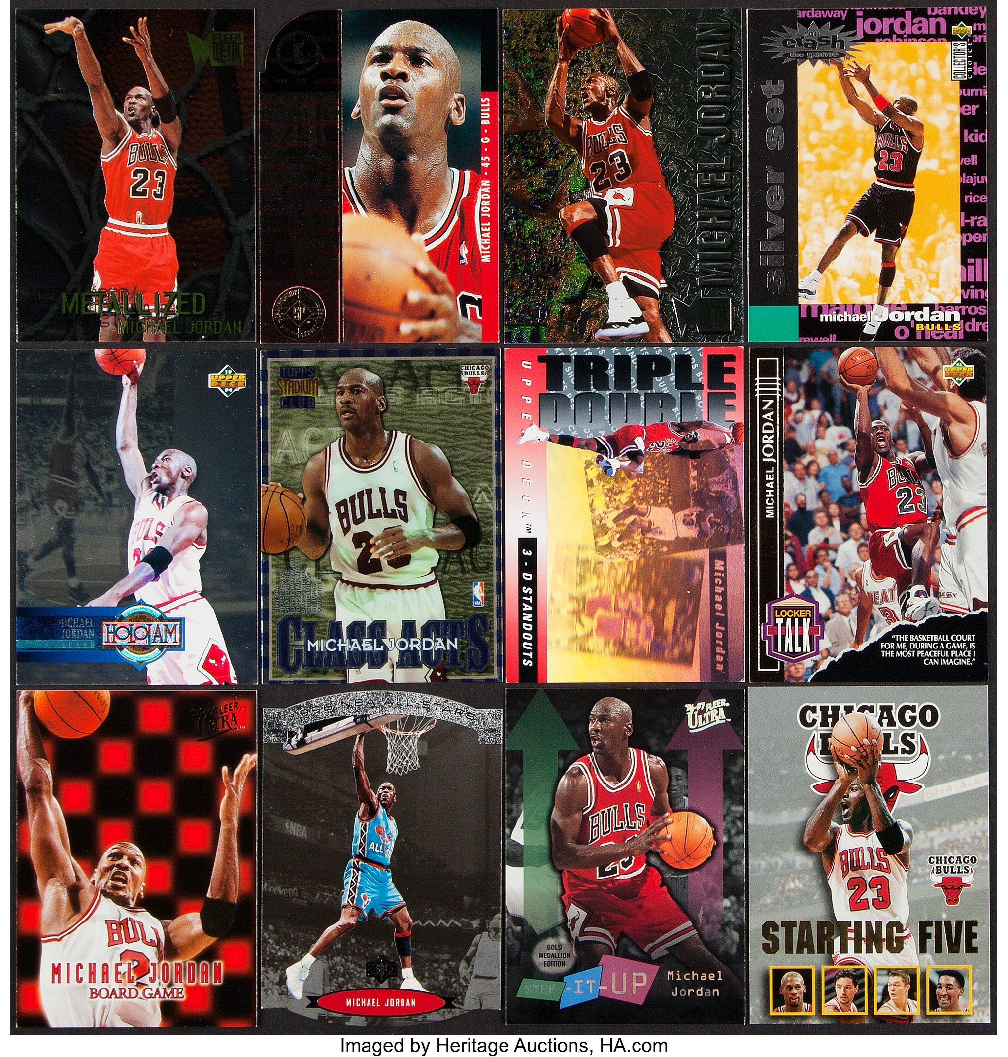 NBA Hoops Upper Deck Fleer 90s Michael Jordan basketball cards