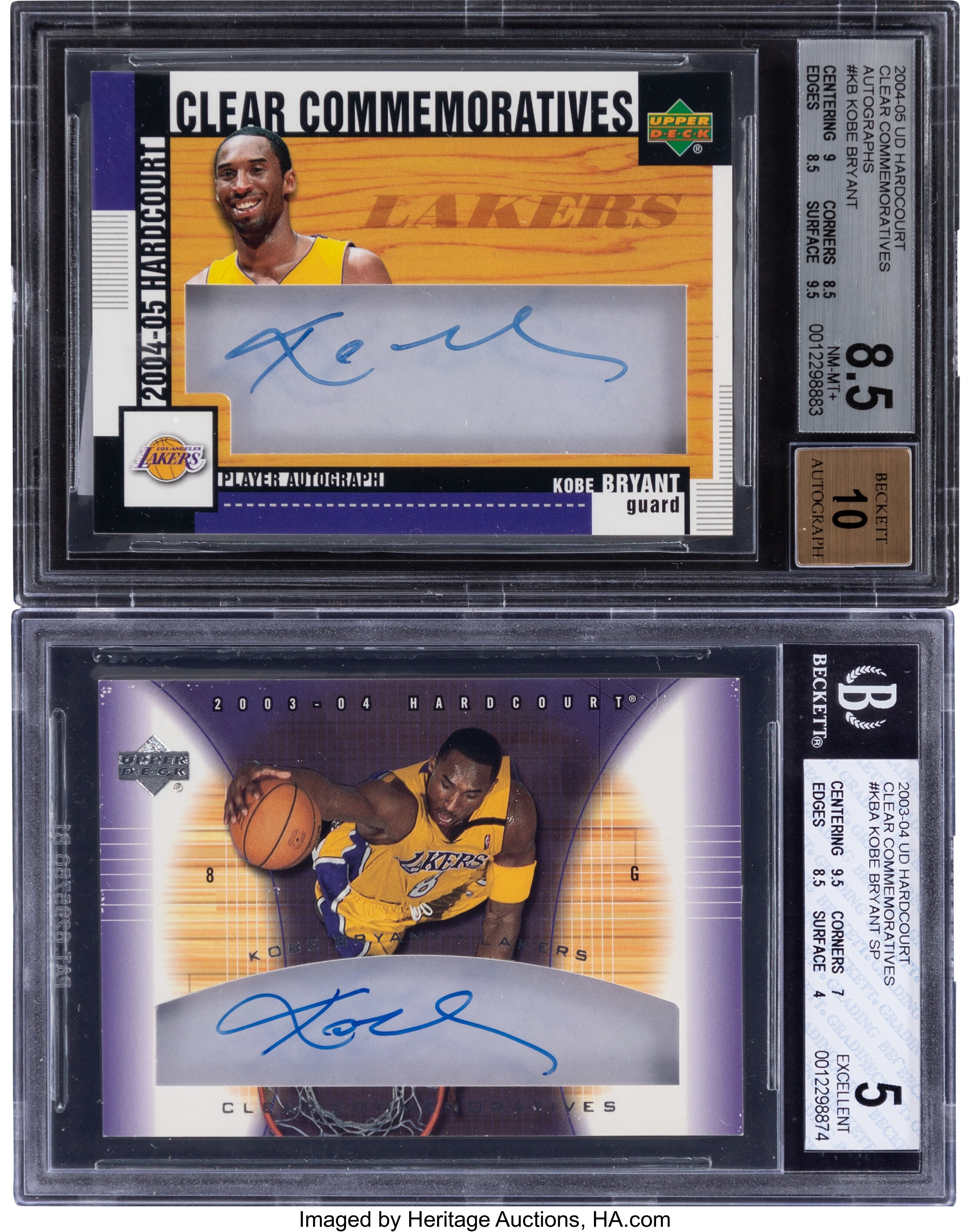 Lot Detail - 2003-04 SP Authentic Signatures #KBA Kobe Bryant Signed Card -  BGS GEM MINT 9.5/BGS 10