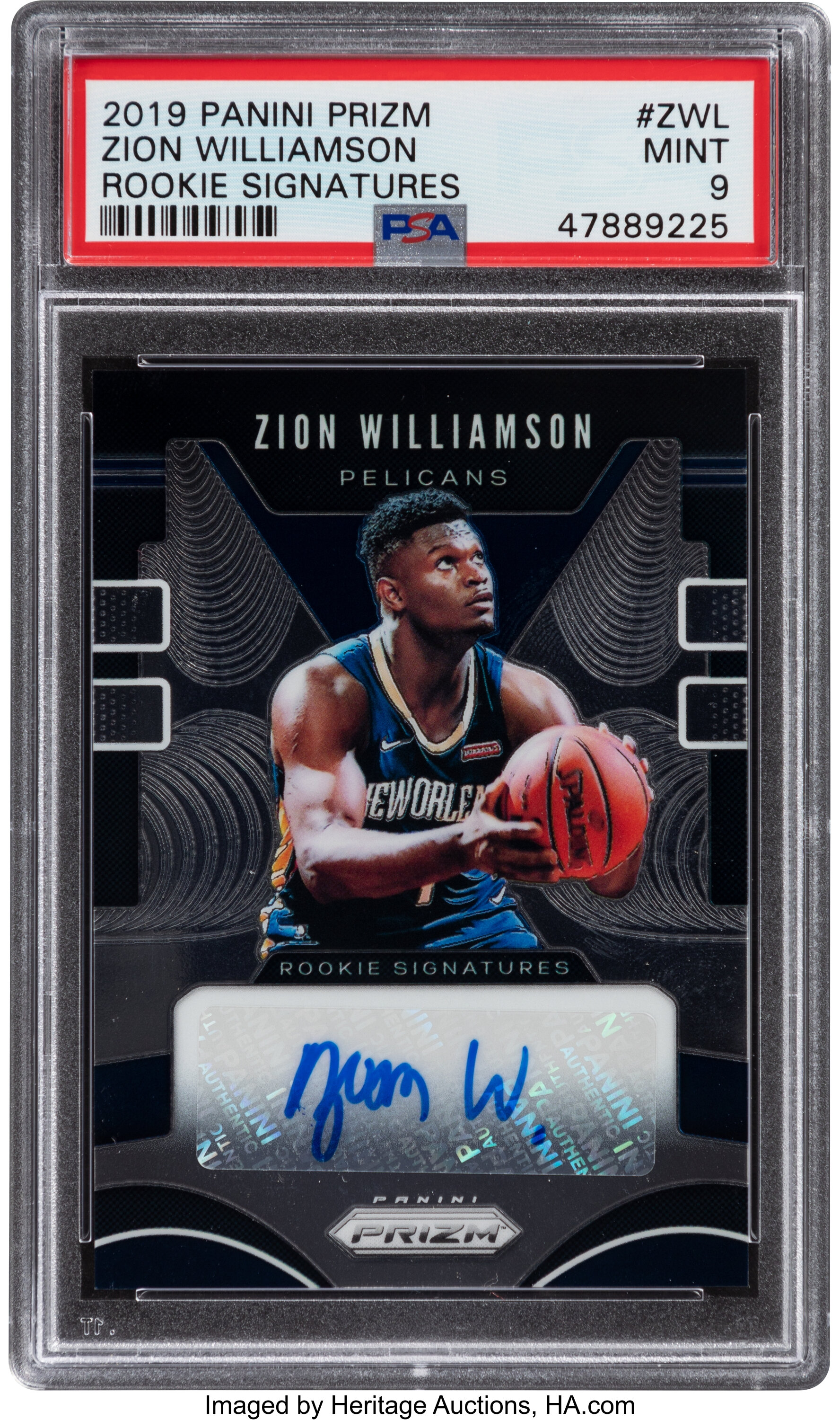 zion williamson rookie card panini prizm