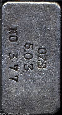 Eagle Mining Co Silver Ingot 377 This Small Silver