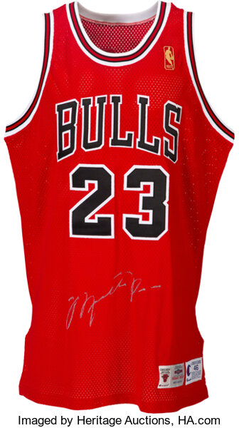 1996-97 Michael Jordan Pro Cut Chicago Bulls Jersey. Basketball