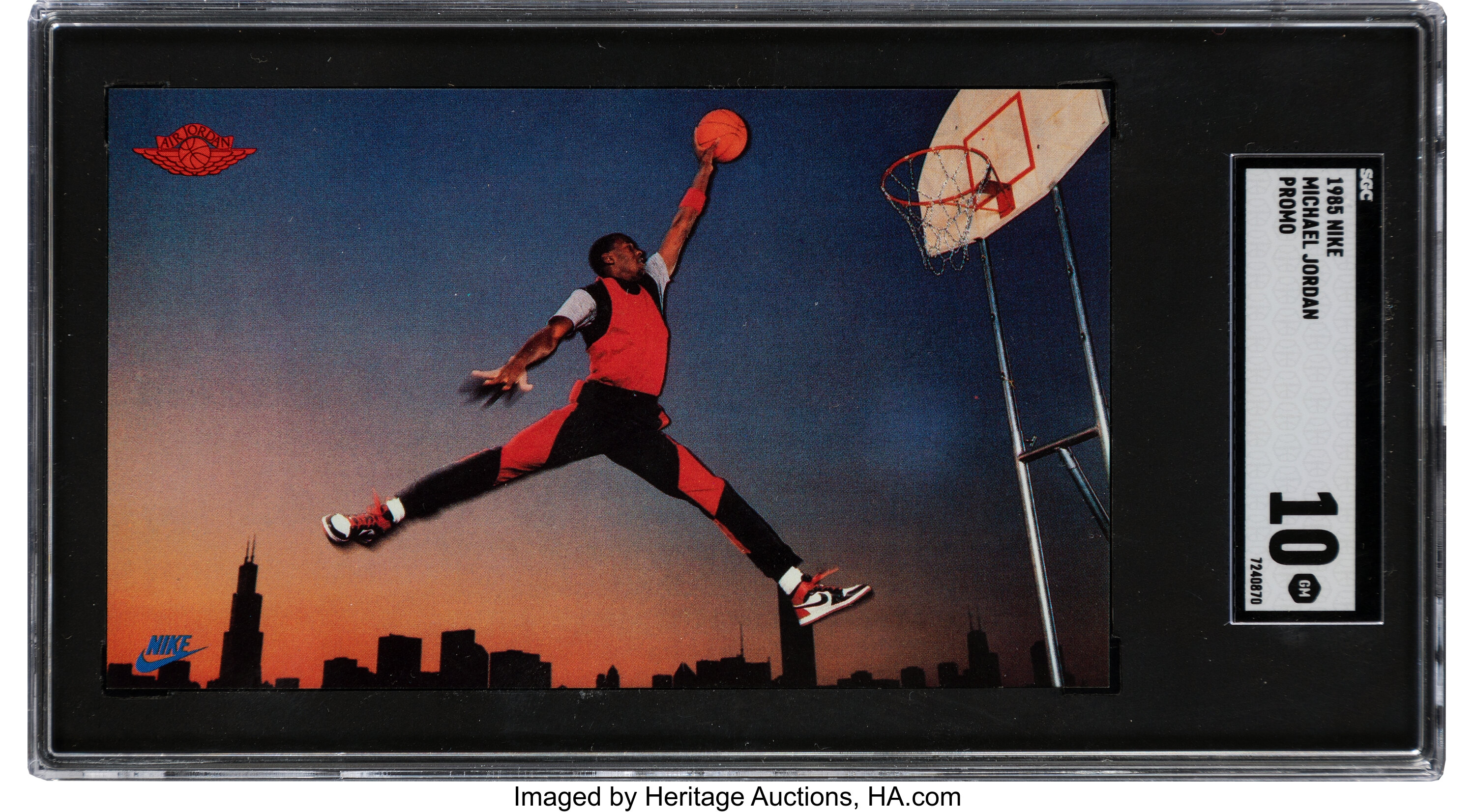 Geheim blaas gat Gloed 1985 Nike Promo Michael Jordan #2 SGC GEM MT 10! ... Basketball | Lot  #53025 | Heritage Auctions