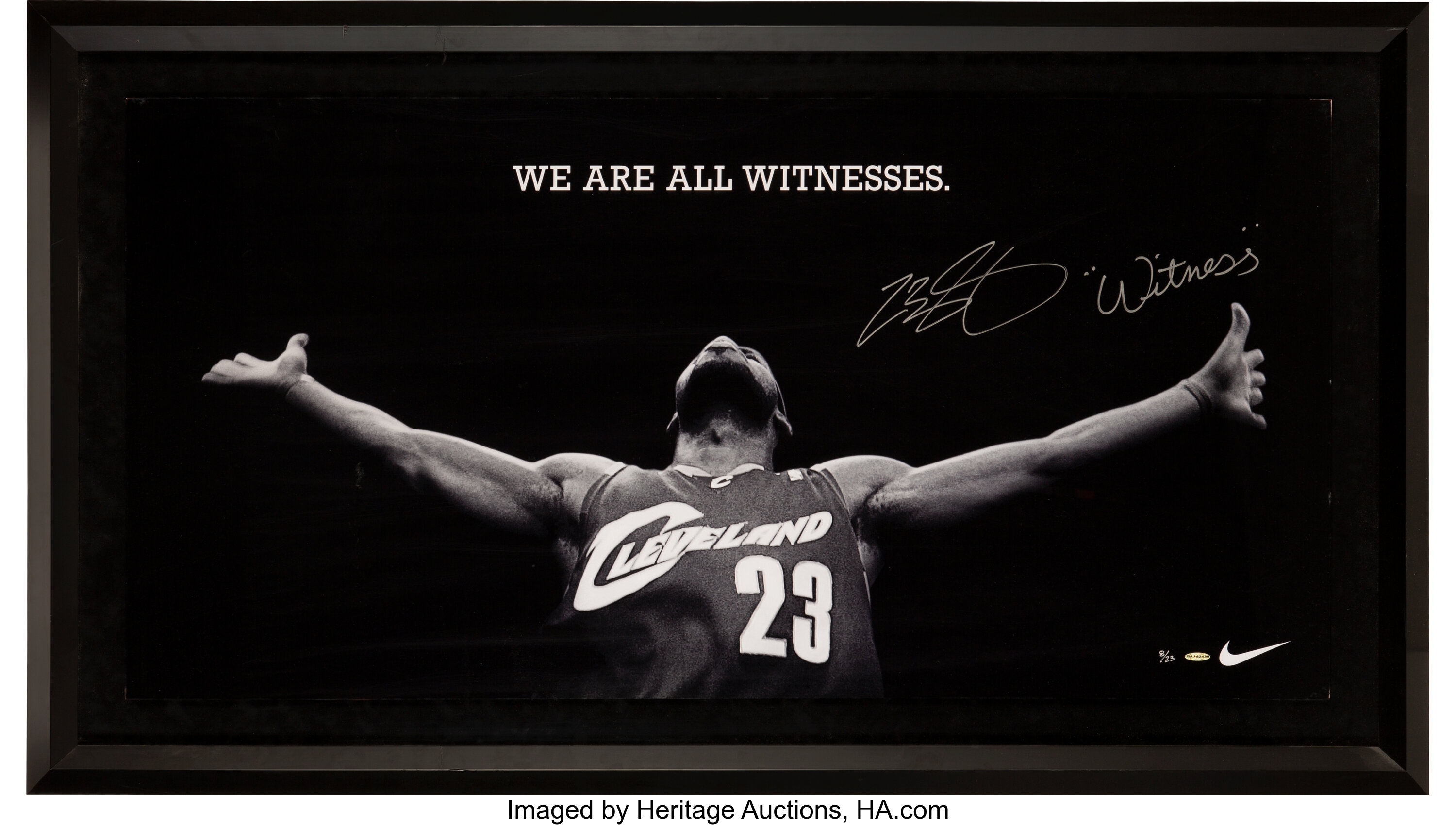 Circa 2005 LeBron James Signed Limited Edition (8/23) Nike/UDA, Lot #53282