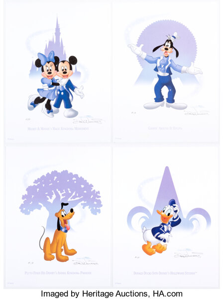 Disney's Fab Five Character Fine Art Prints by Don 