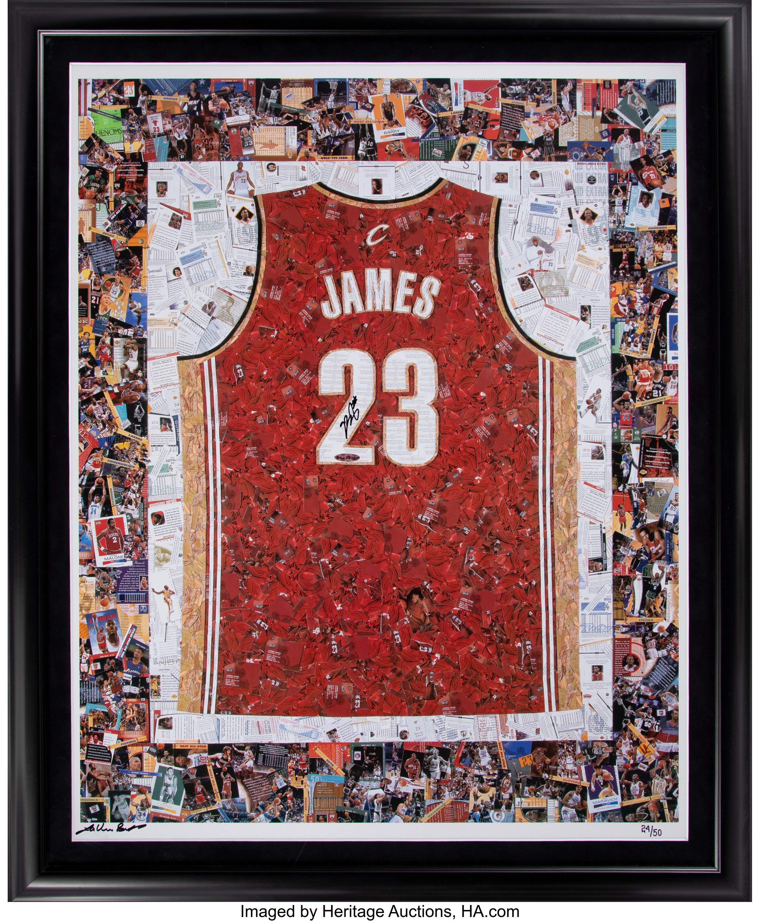 2003 LeBron James Signed Draft Day UDA Limited Edition (12/50