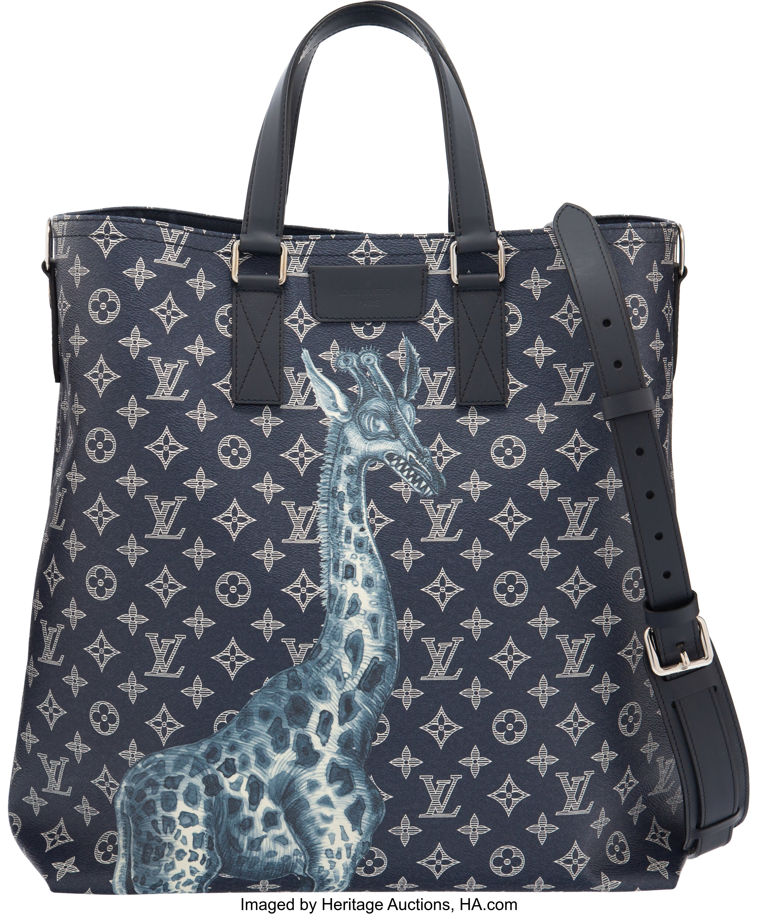 Louis Vuitton 2017 Pre-owned Chapman Brothers Tote Bag - Blue