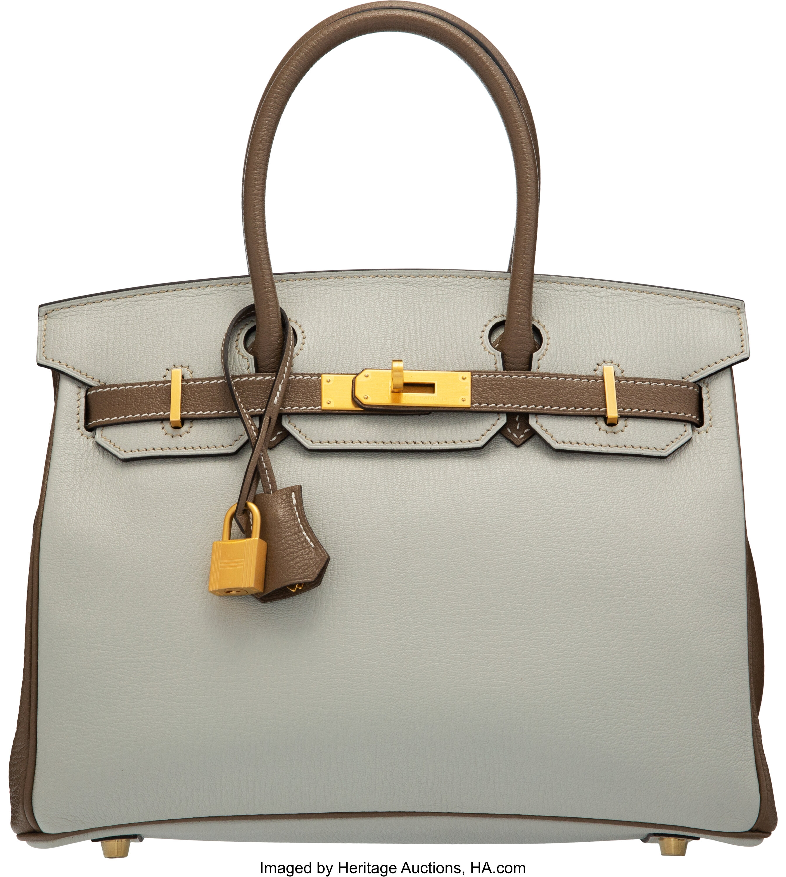 Hermes Special Order Horseshoe Bi-Color 5P and Gris Perle Swift