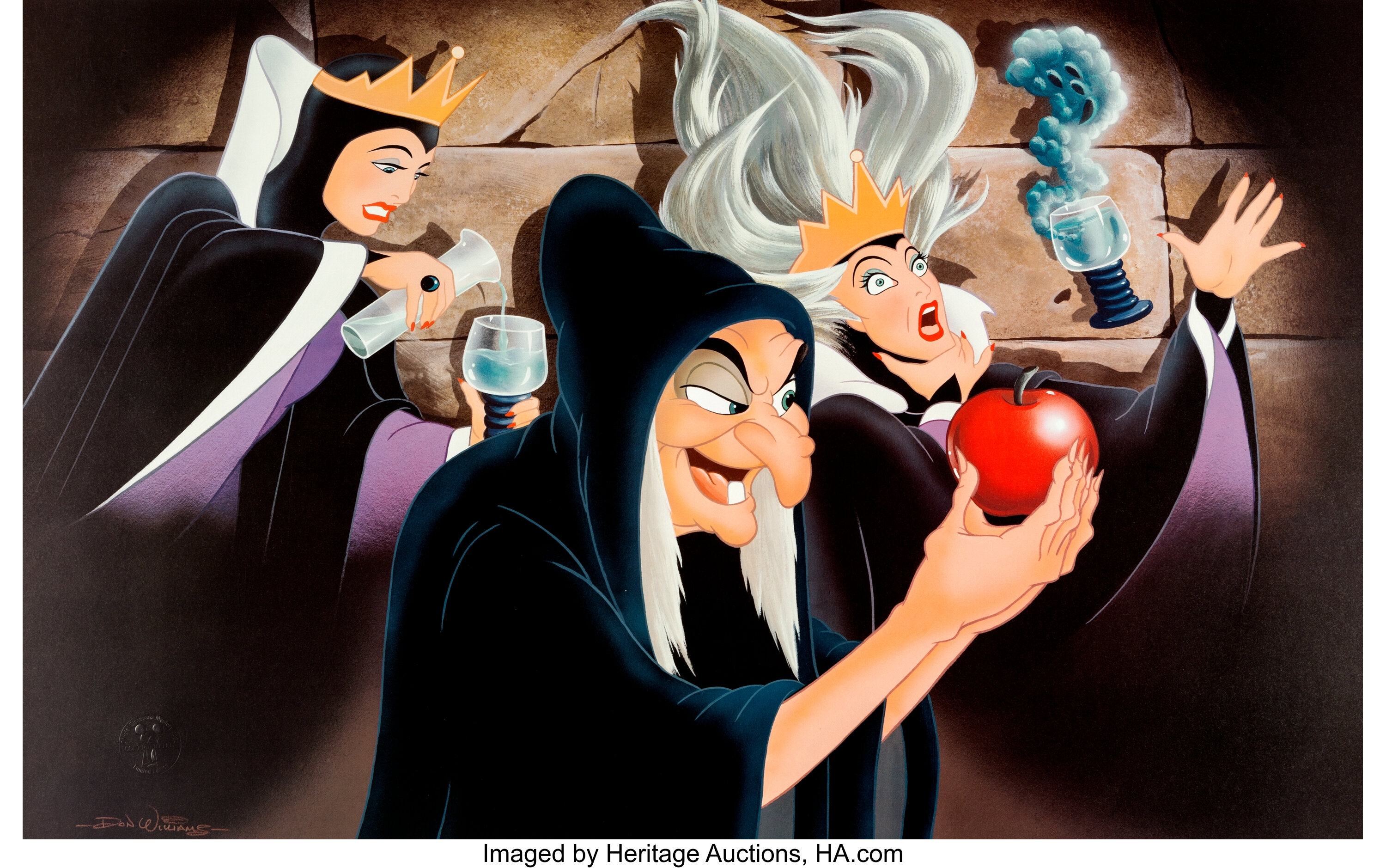 snow white and the seven dwarfs evil queen transformation