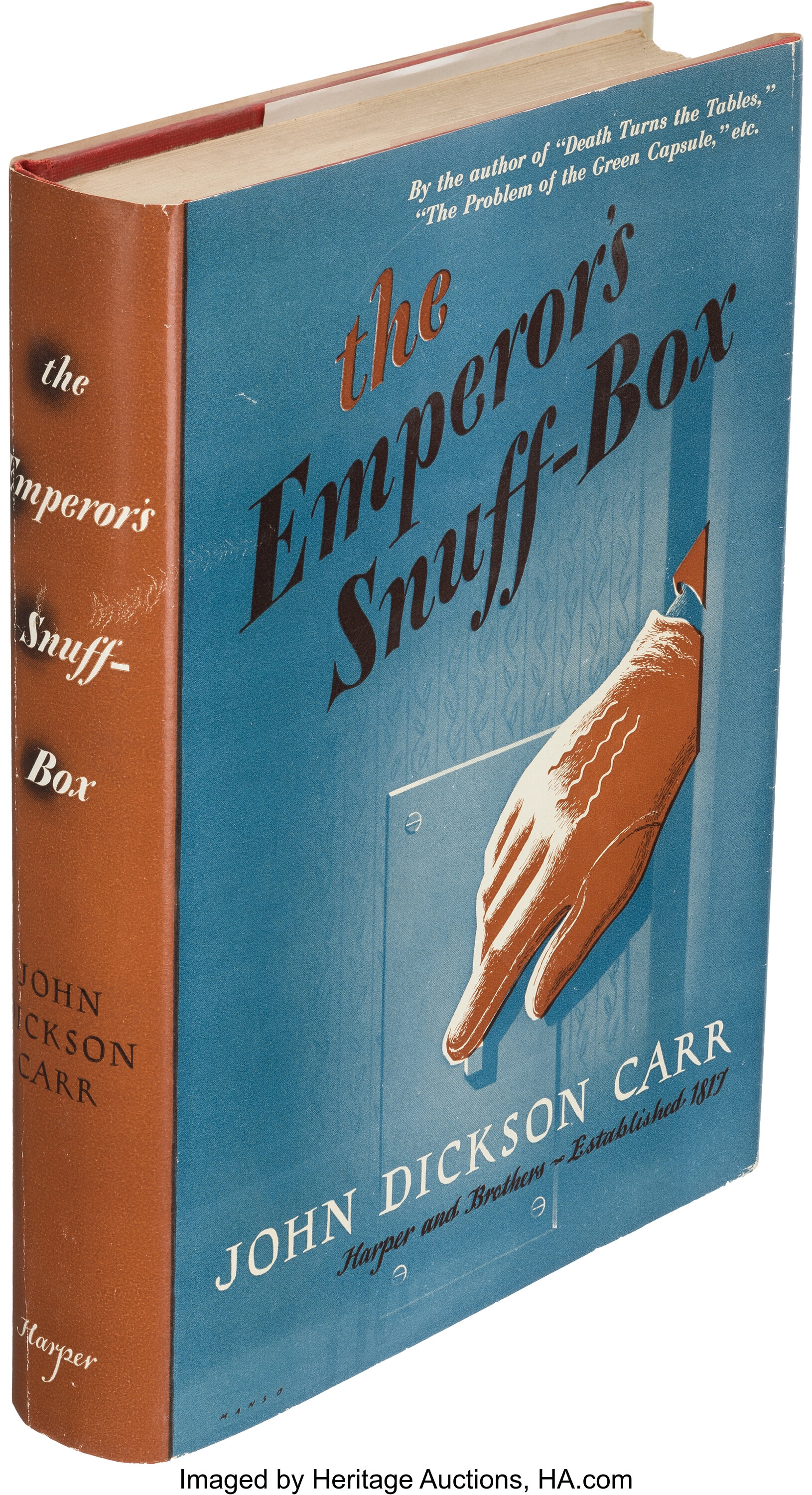 John Dickson Carr. The Emperor's Snuff-Box. New York: Harper