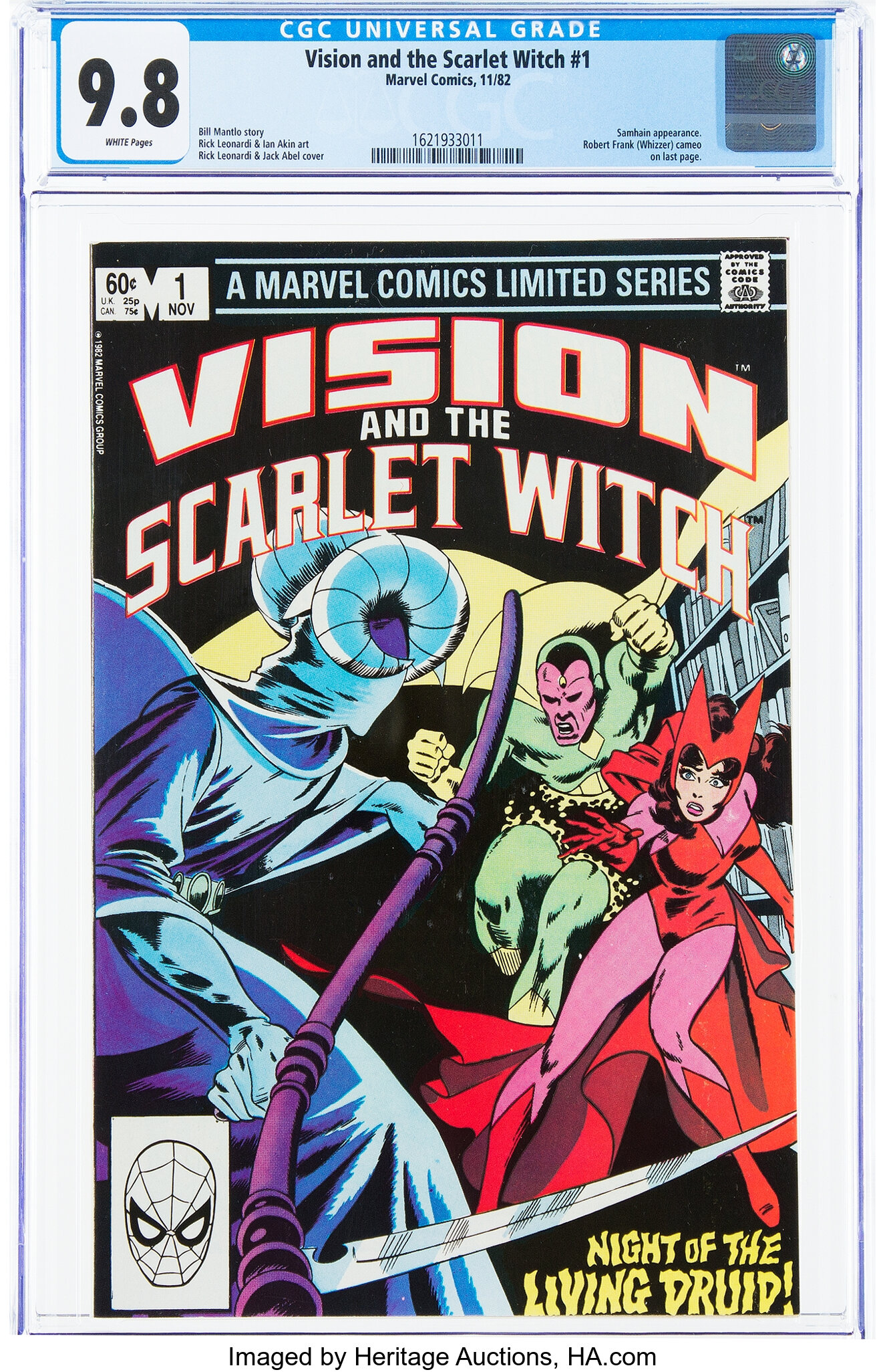 Vision And The Scarlet Witch 1 Marvel 1982 Cgc Nm Mt 9 8 White Lot 11484 Heritage Auctions