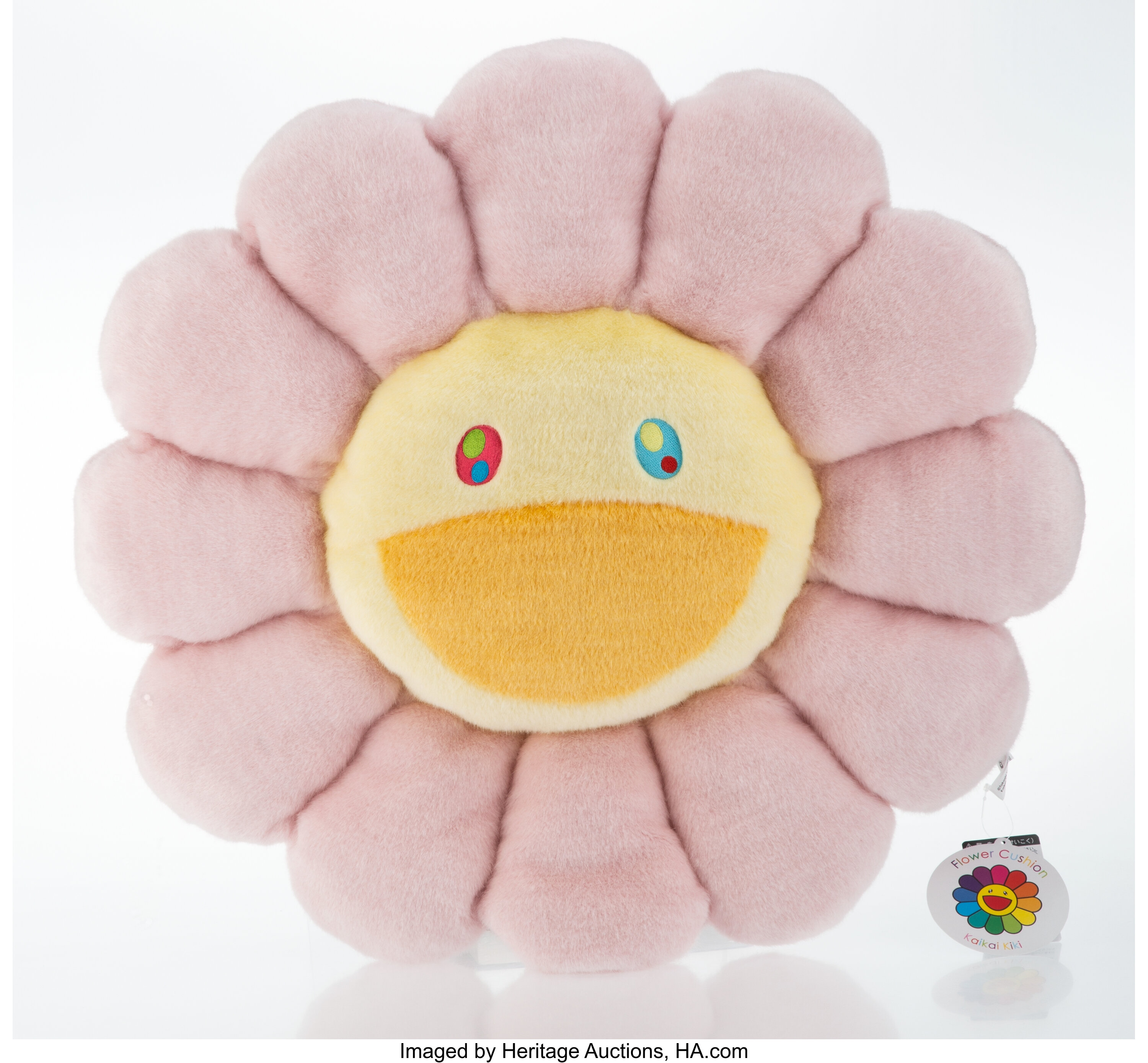 Takashi Murakami, 'Flower' (rainbow' Plush Cushion (2020)