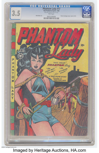 Phantom Lady 17 Fox Features Syndicate 1948 Cgc Vg 3 5 Pink Lot 17551 Heritage Auctions