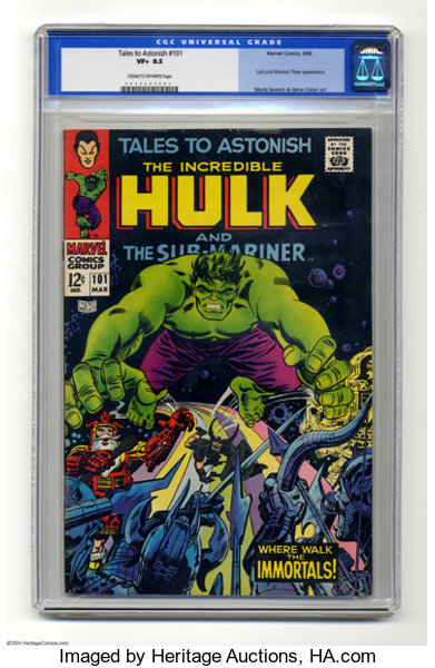 Tales To Astonish 101 Marvel 1968 Cgc Vf 8 5 Cream To Lot Heritage Auctions