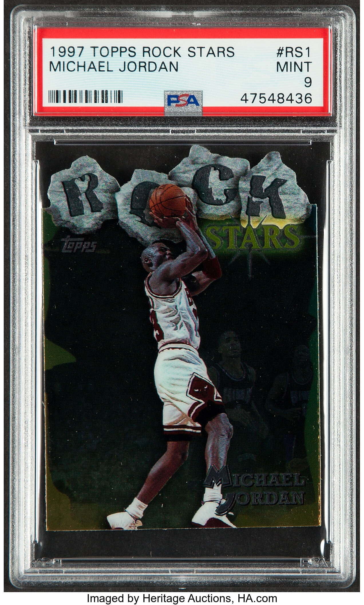 1997 Topps Rock Stars Michael Jordan #RS1 PSA Mint 9