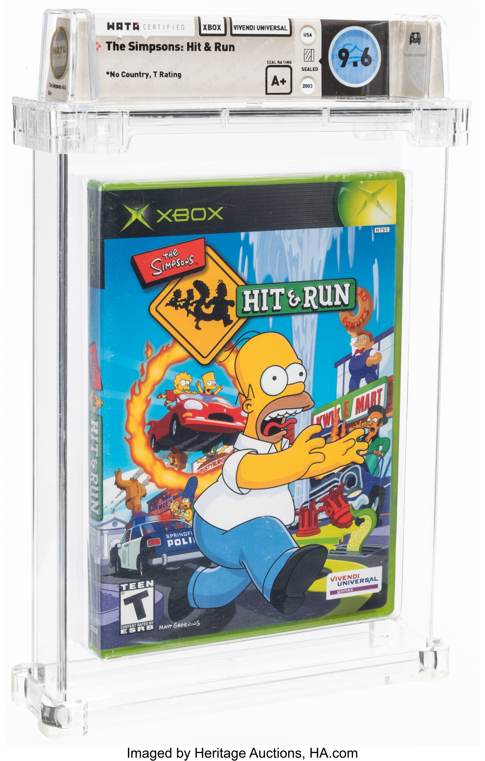 The Simpsons: Hit and Run - Wata 9.6 A+ Sealed, Xbox Vivendi | Lot