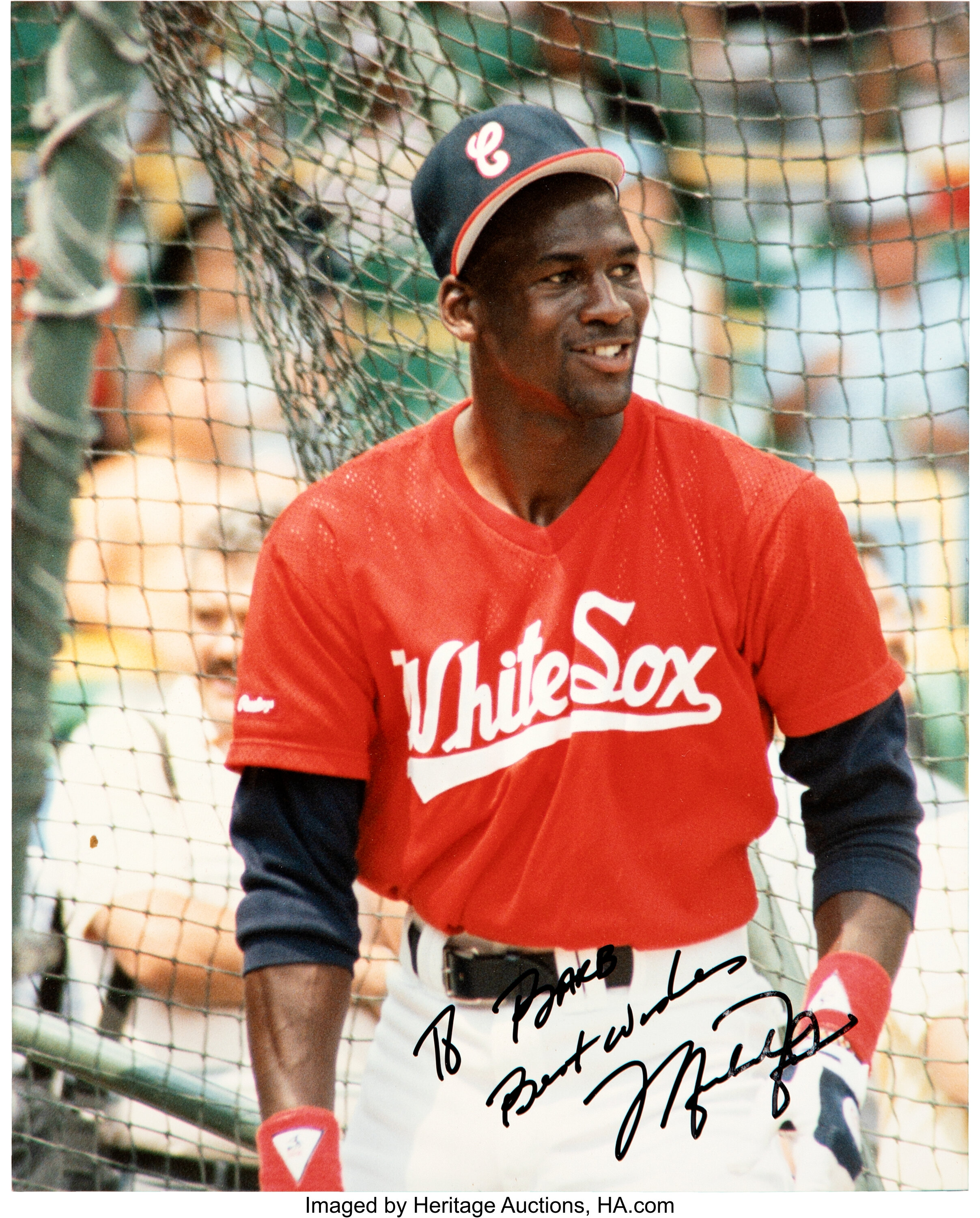 1990 Michael Jordan White Sox Batting Practice Original Photograph,, Lot  #80296