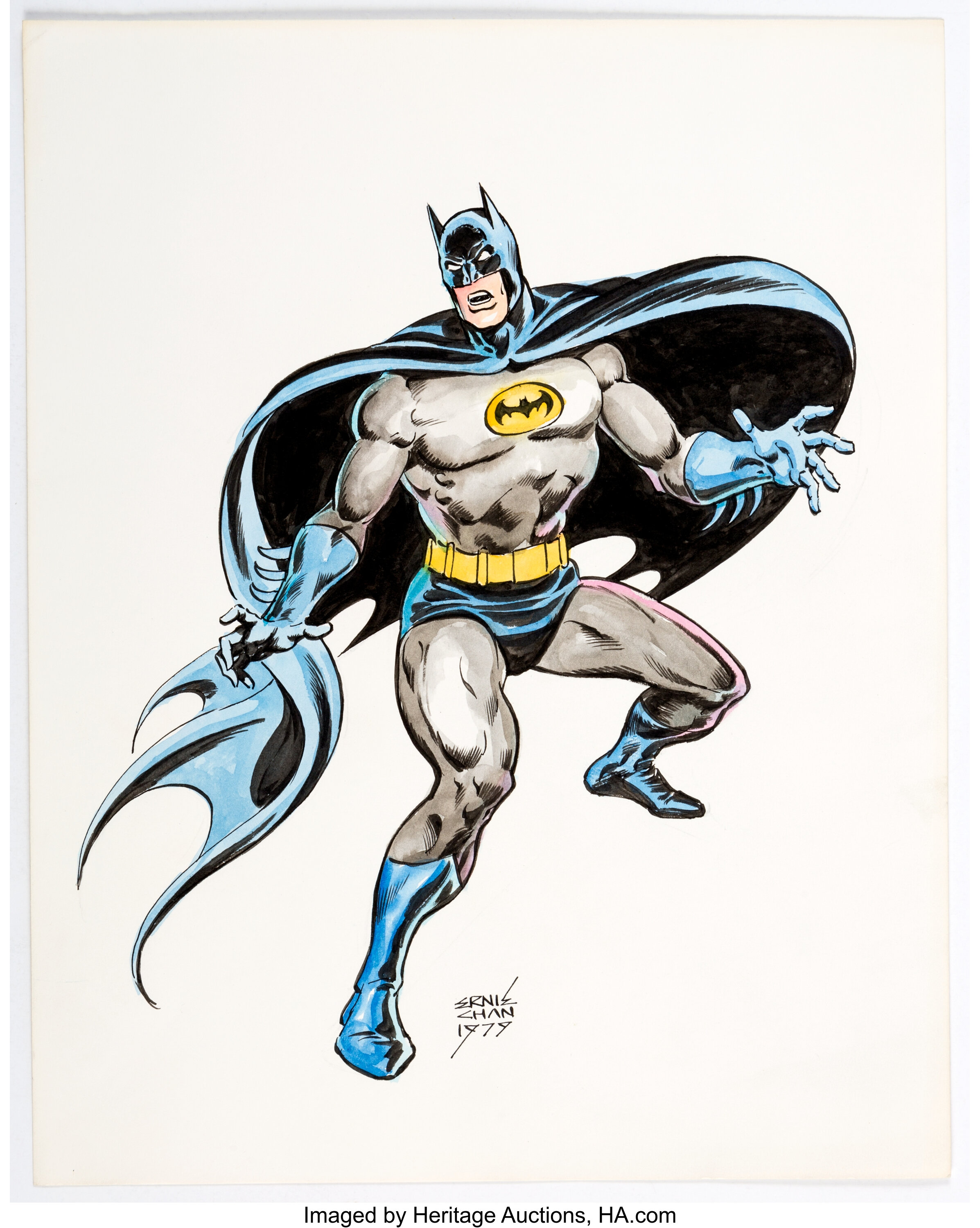 Ernie Chan - Batman Specialty Illustration Original Art (1979)... | Lot ...