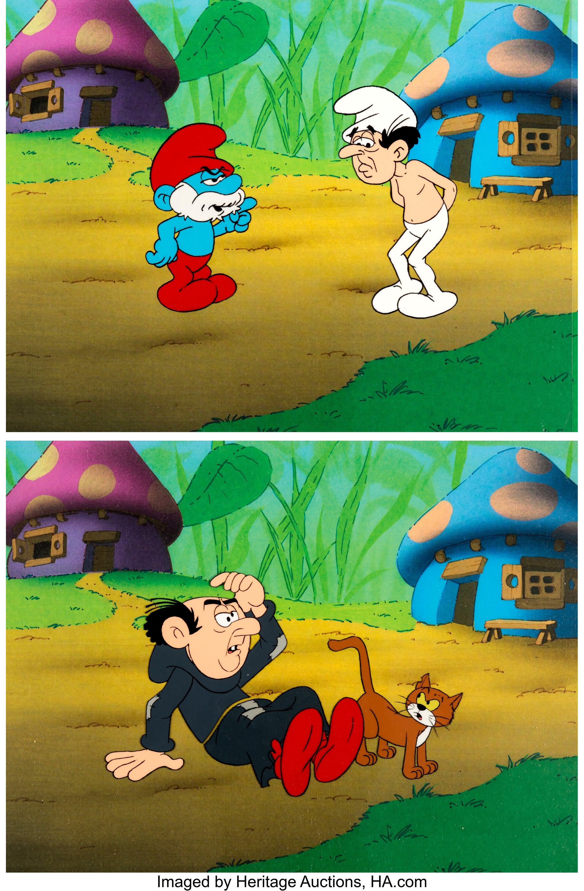 the smurfs gargamel and azrael