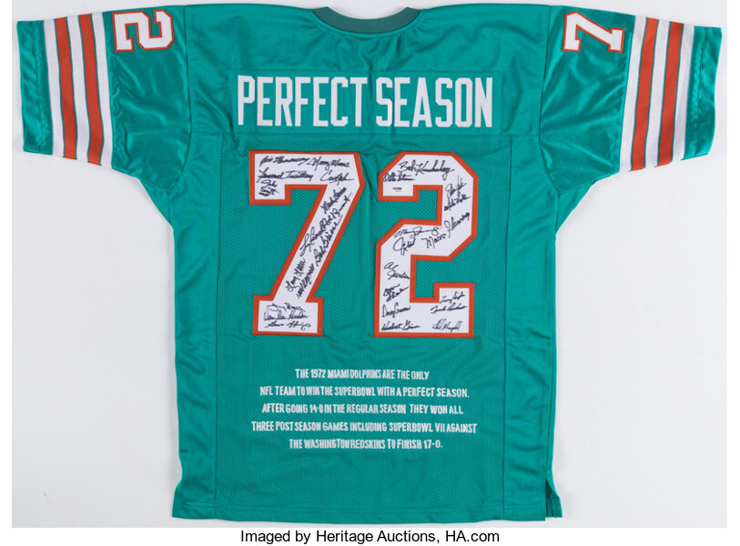 Miami Dolphins NFL Undefeated Season 1972 Baseball Jersey - Growkoc