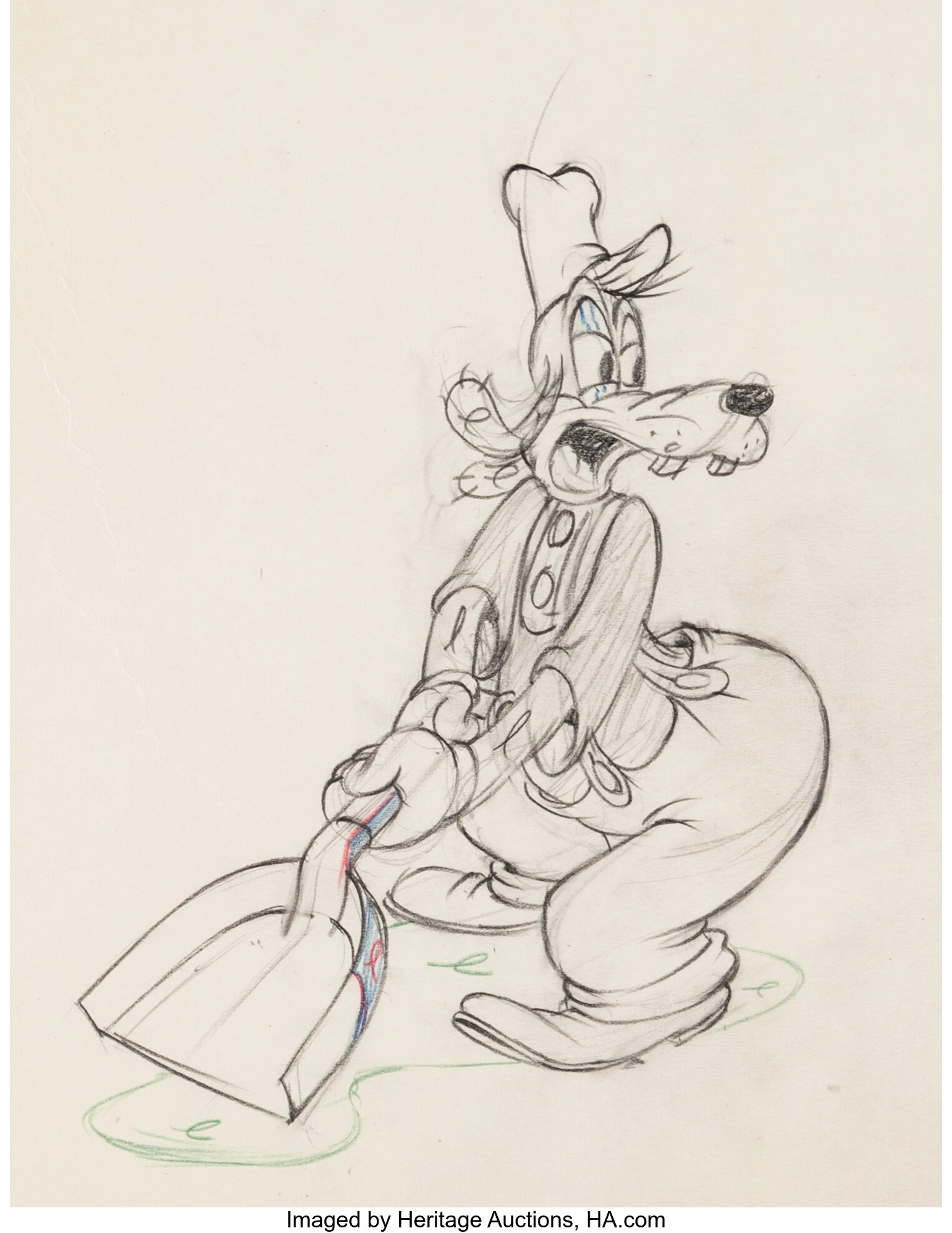 Tugboat Mickey Goofy Animation Drawing Walt Disney 1940 Lot Heritage Auctions