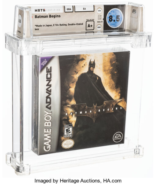 Batman Begins - Wata  A+ Sealed, GBA EA 2005 USA. ... Video | Lot #17935  | Heritage Auctions