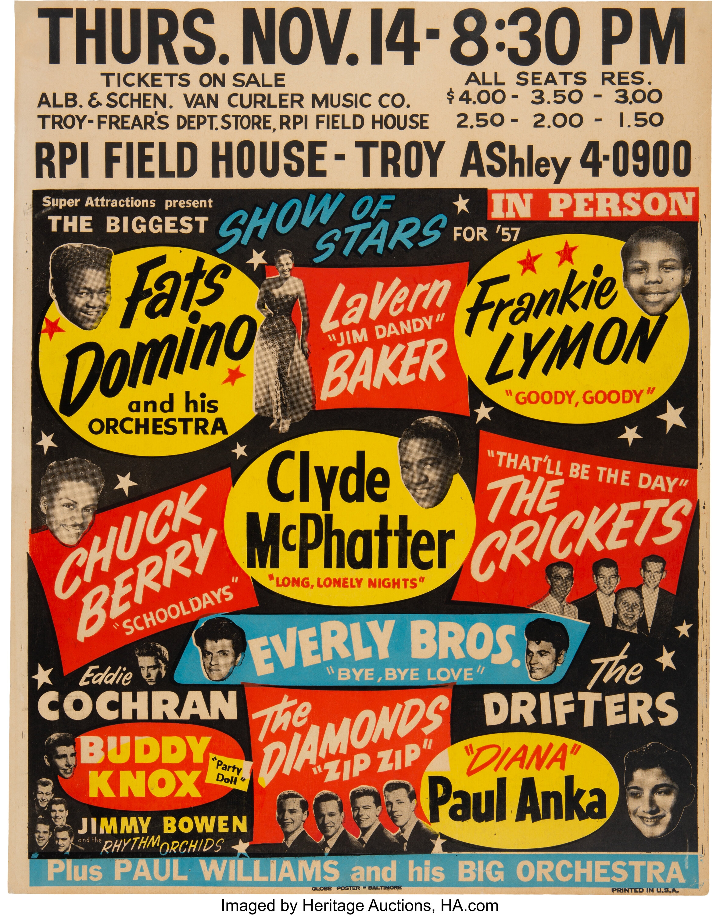 Buddy Holly, Chuck Berry, Eddie Cochran, Everly Bros. 1957 Biggest ...