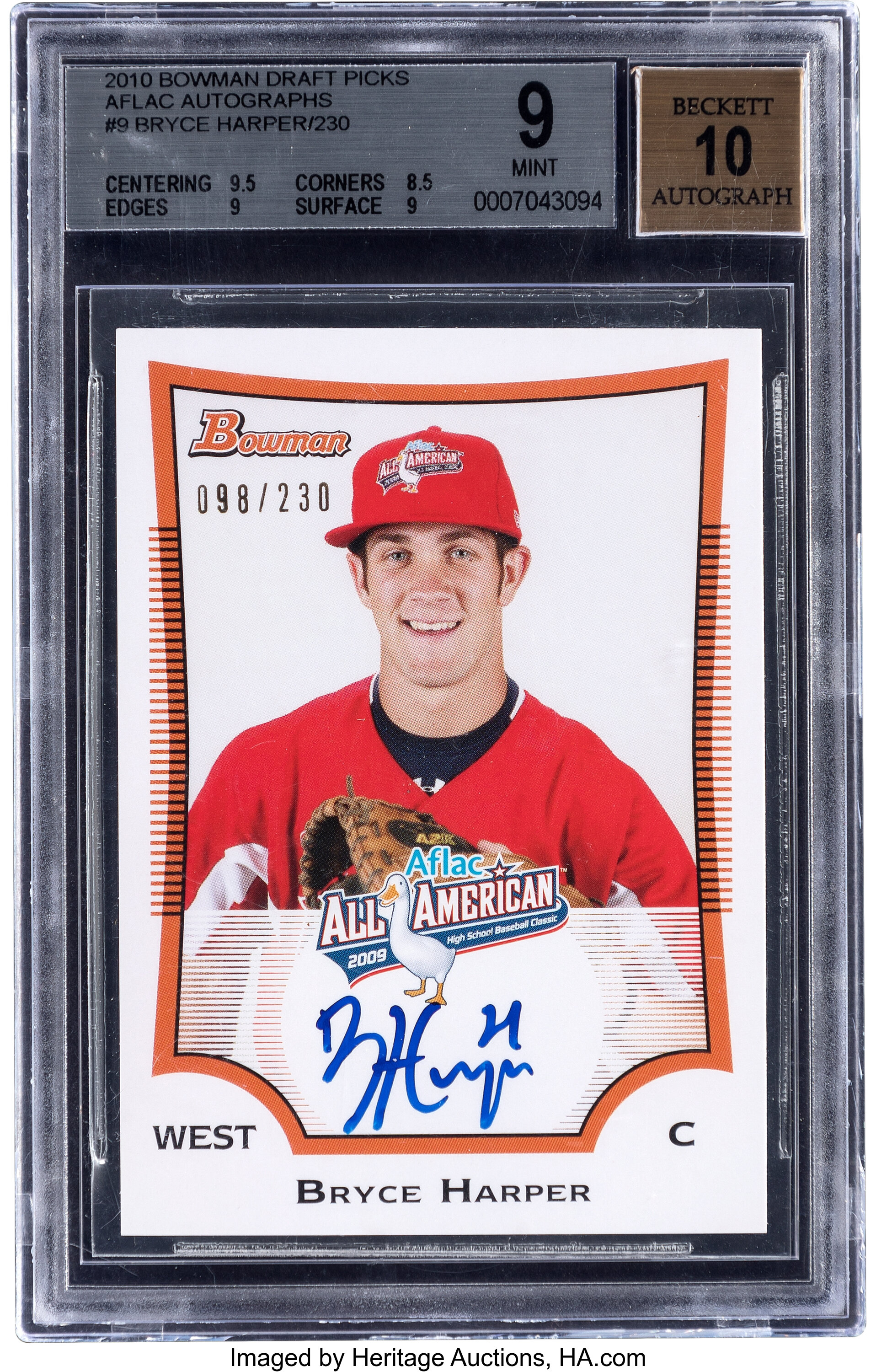 Sold at Auction: (Mint) 2011 Bowman Chrome Prospects Auto Bryce