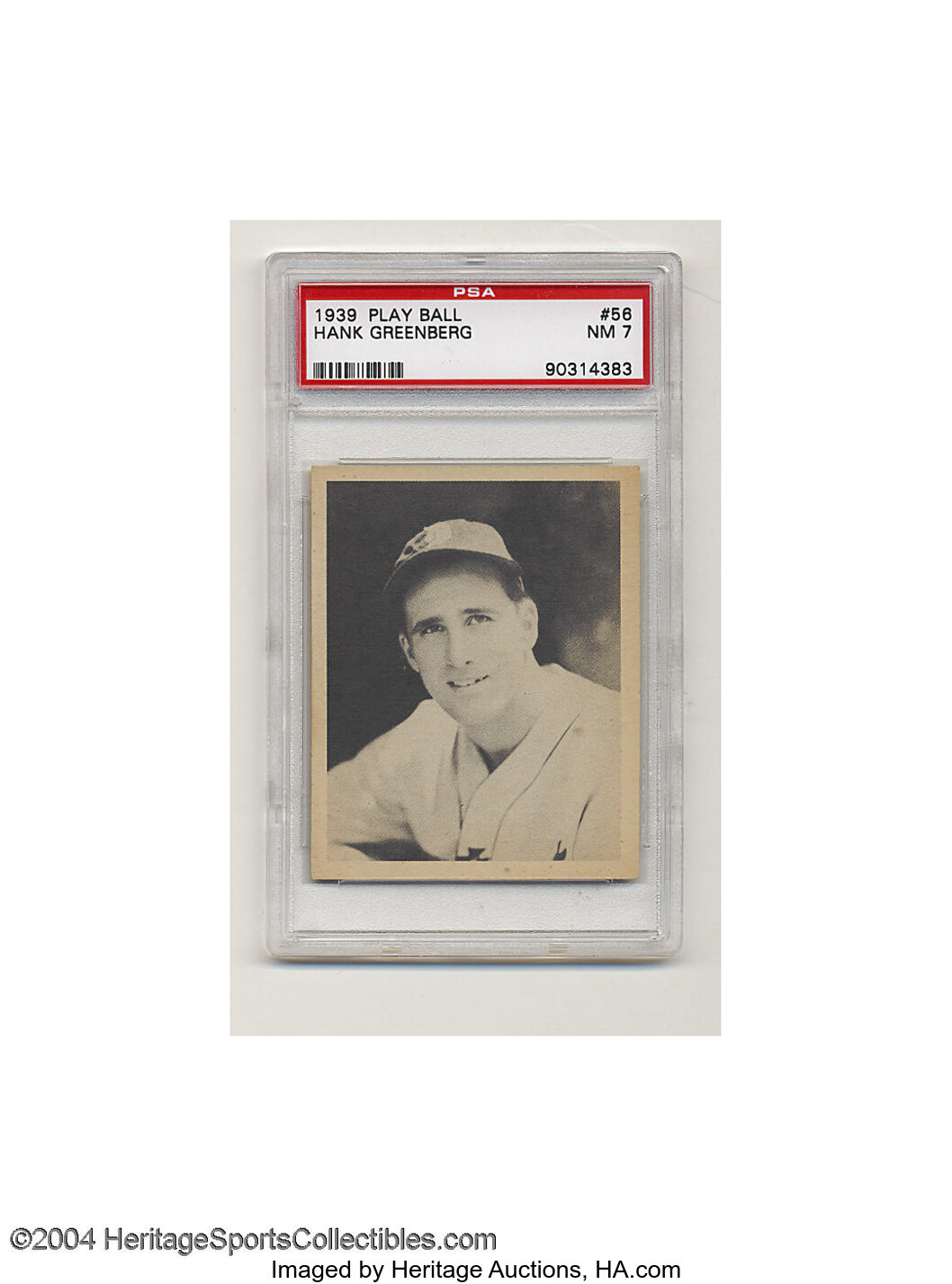 1939 Play Ball Hank Greenberg 56 Nm Psa 7 Hof Infielder Lot