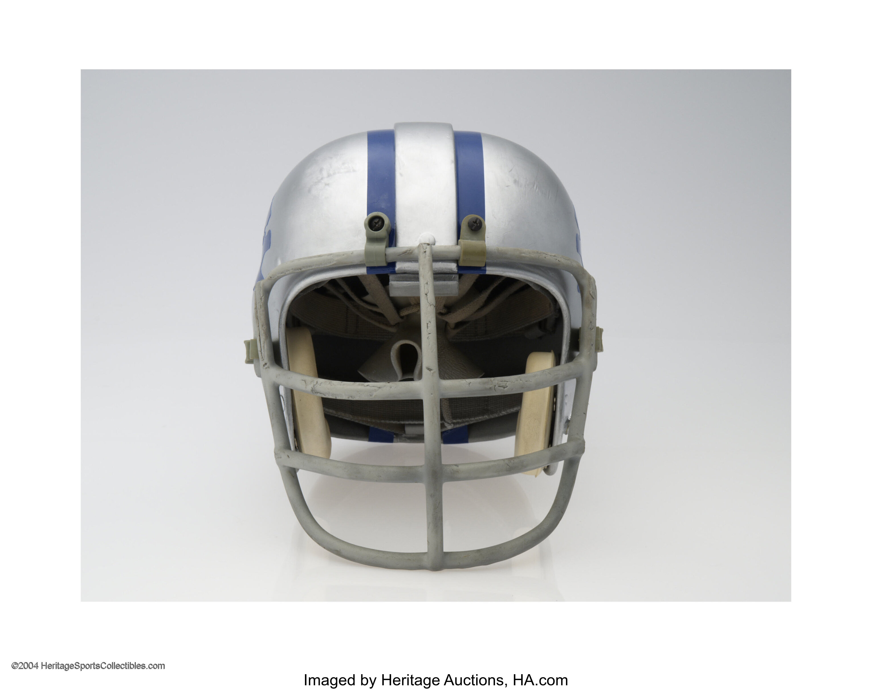 Detroit Lions 1961-67 Reproduction Helmet Silver Riddell , Lot #12202