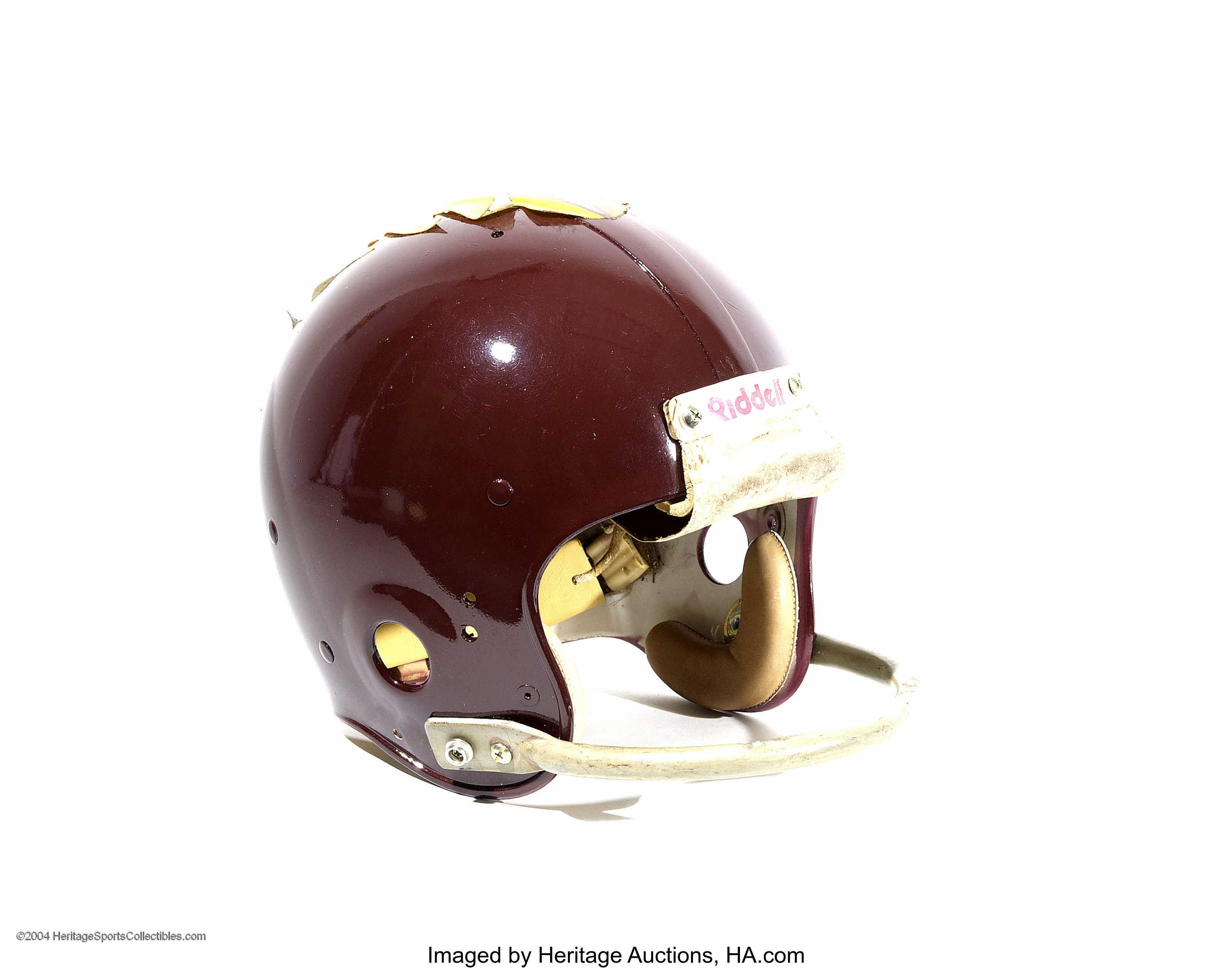 1959-64 Redskins Feather helmet with clear lucite mask all 3D printed to  Pocket Pro sized and hand painted #footballhelmets #football…