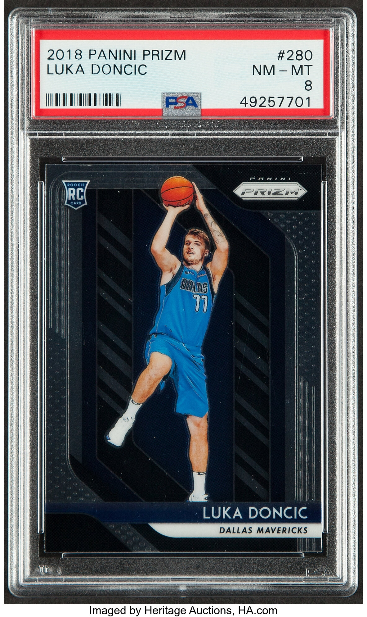 2018 Panini Prizm Luka Doncic #280 PSA NM-MT 8. Basketball