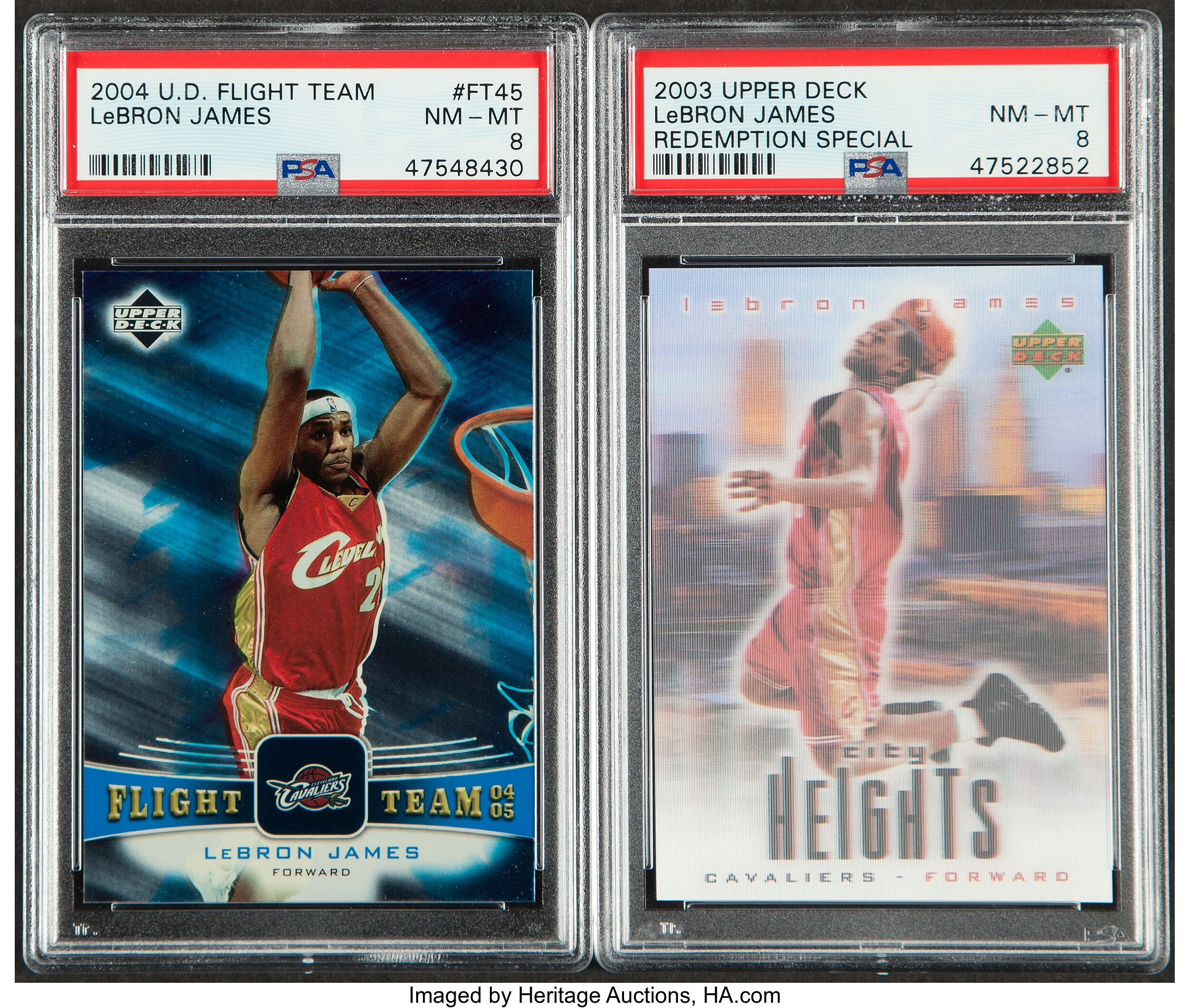 2003 & 2004 Upper Deck LeBron James PSA Graded Pair (2).... (Total