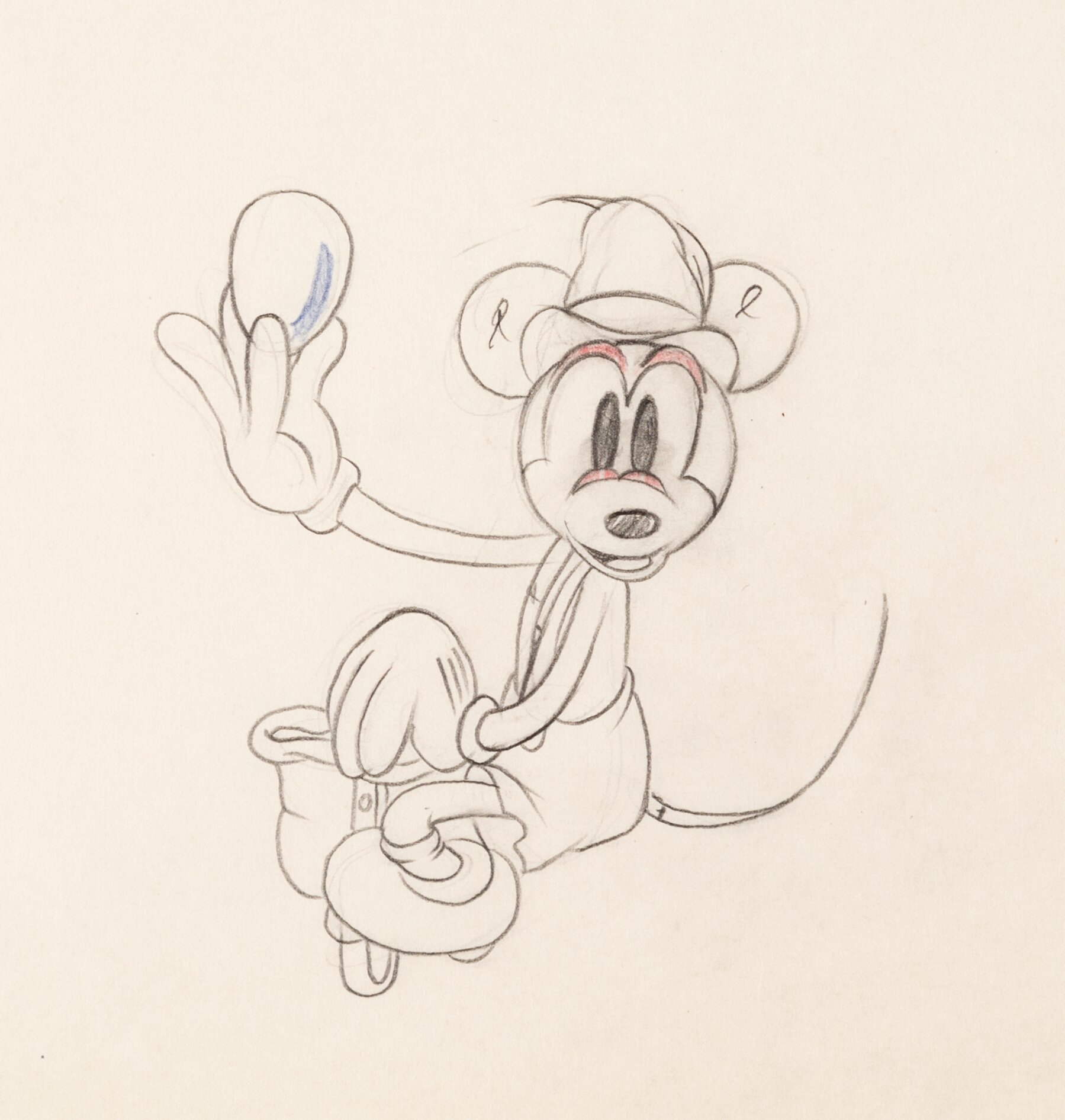 Alpine Climbers Mickey Mouse Animation Drawing (Walt Disney, | Lot ...