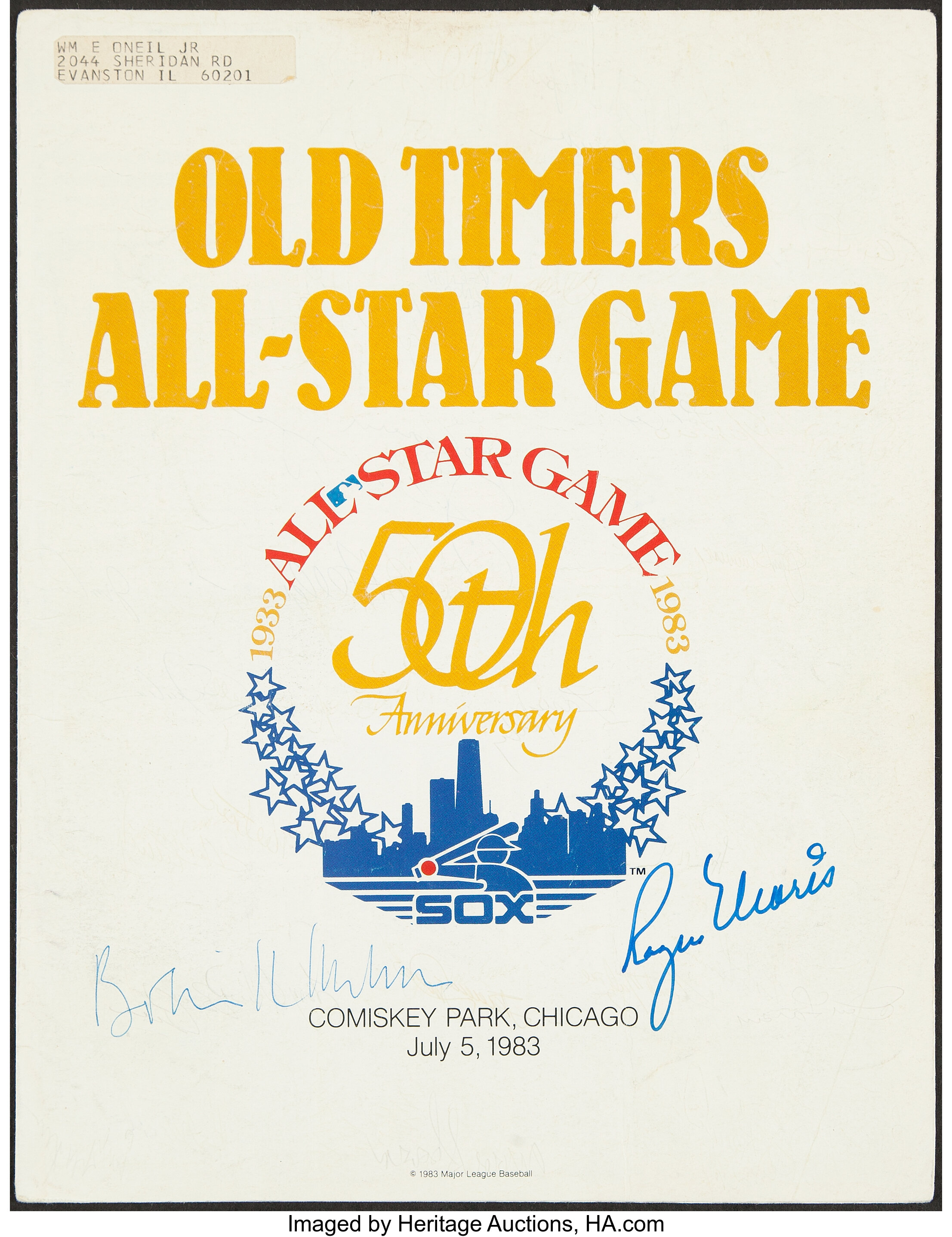 Vintage 1983 Chicago White Sox Comisky Park Poster for Sale in