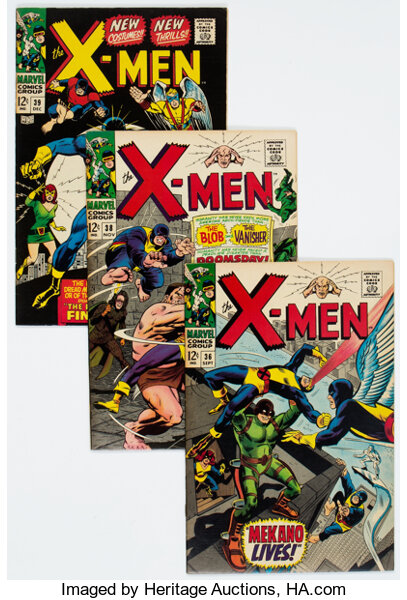 X Men Group Of 5 Marvel 1967 68 Total 5 Comic Books Lot Heritage Auctions