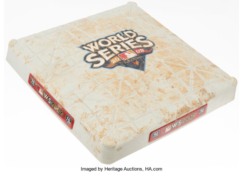 2009 World Series Game 6 Game Used Base. Baseball Collectibles