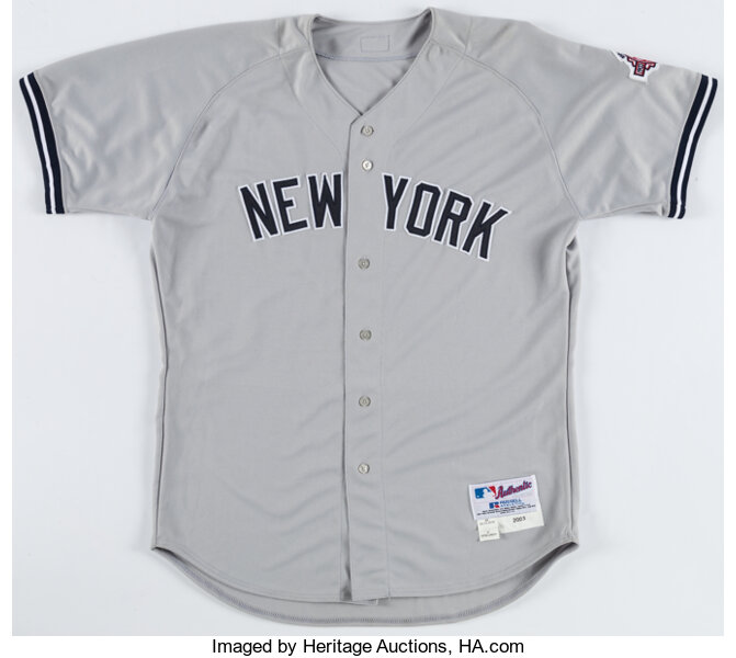 2003 Jorge Posada New York Yankees Team Issued Road Jersey