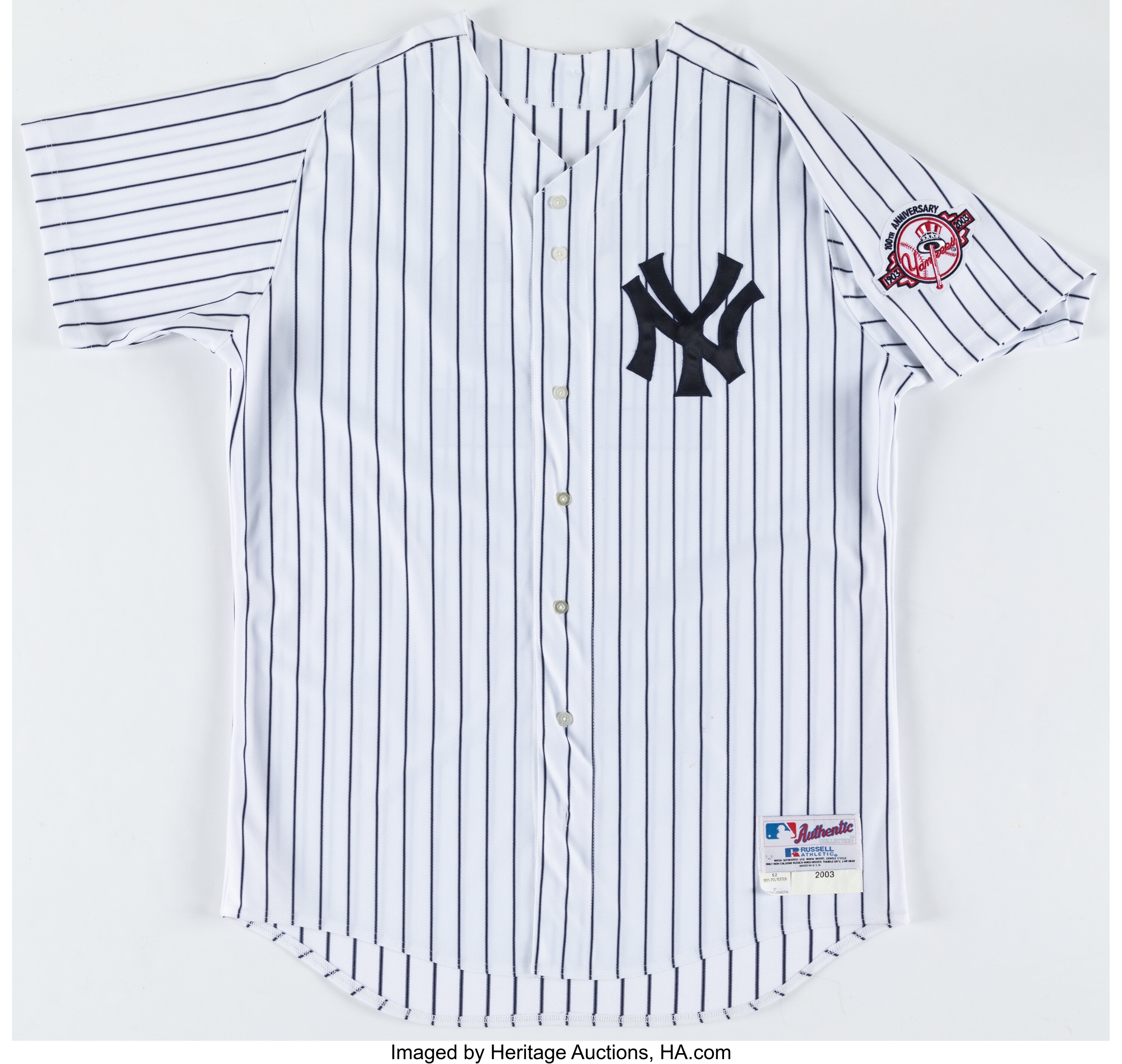 2003 Jorge Posada New York Yankees Team Issued Road Jersey. , Lot  #44208