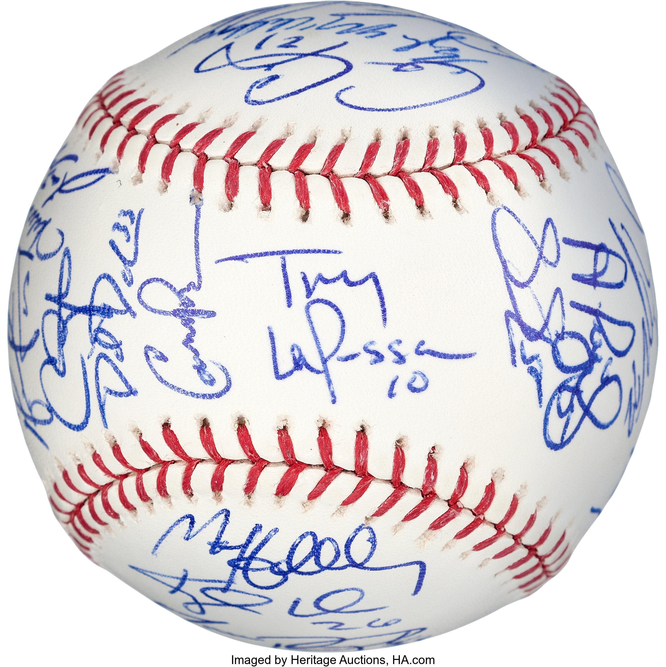 Albert Pujols Autographed 2011 WS Logo Baseball