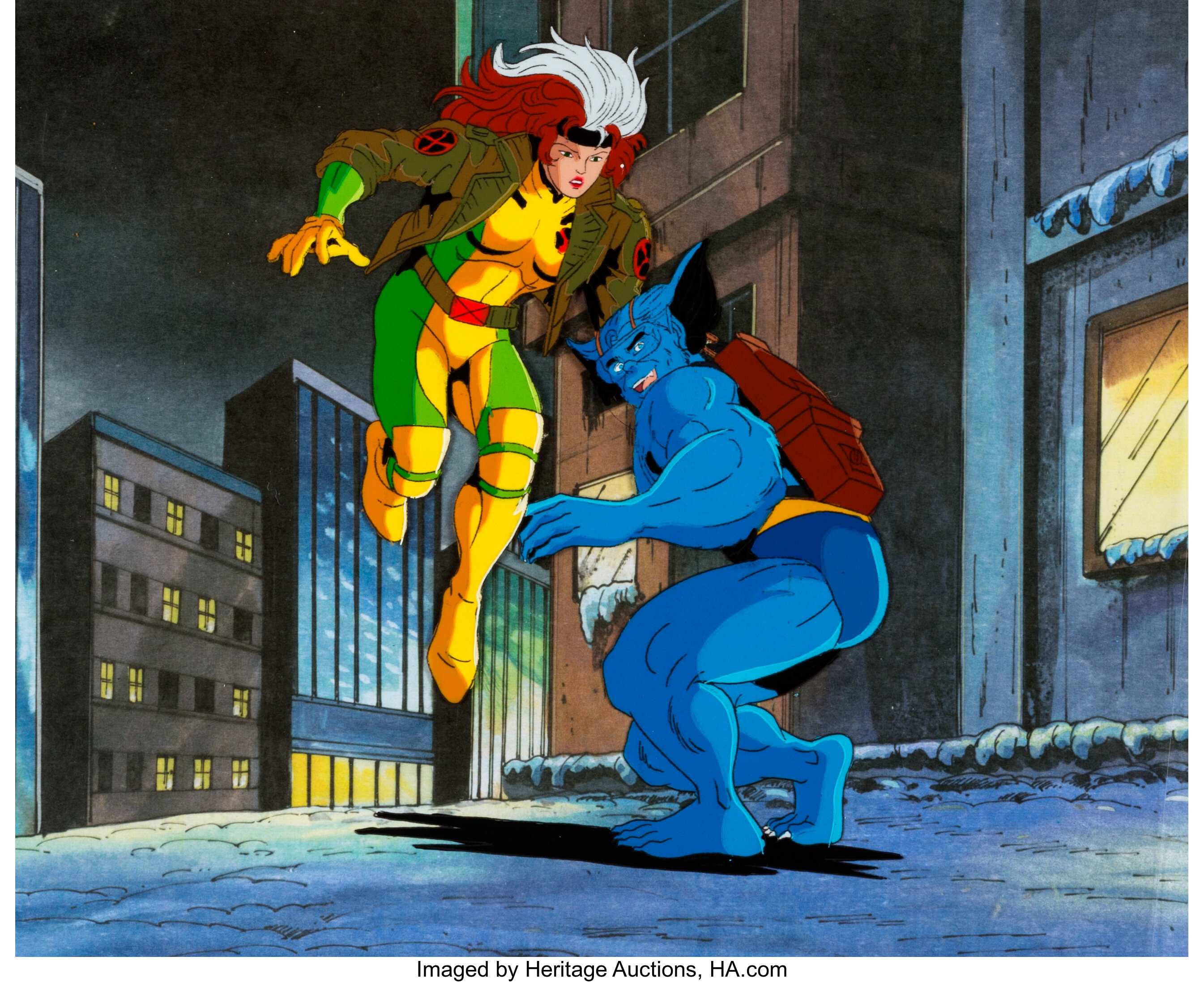 X-Men Rogue and Beast Production Cel (Marvel Studios, c. | Lot #13741 | Heritage  Auctions