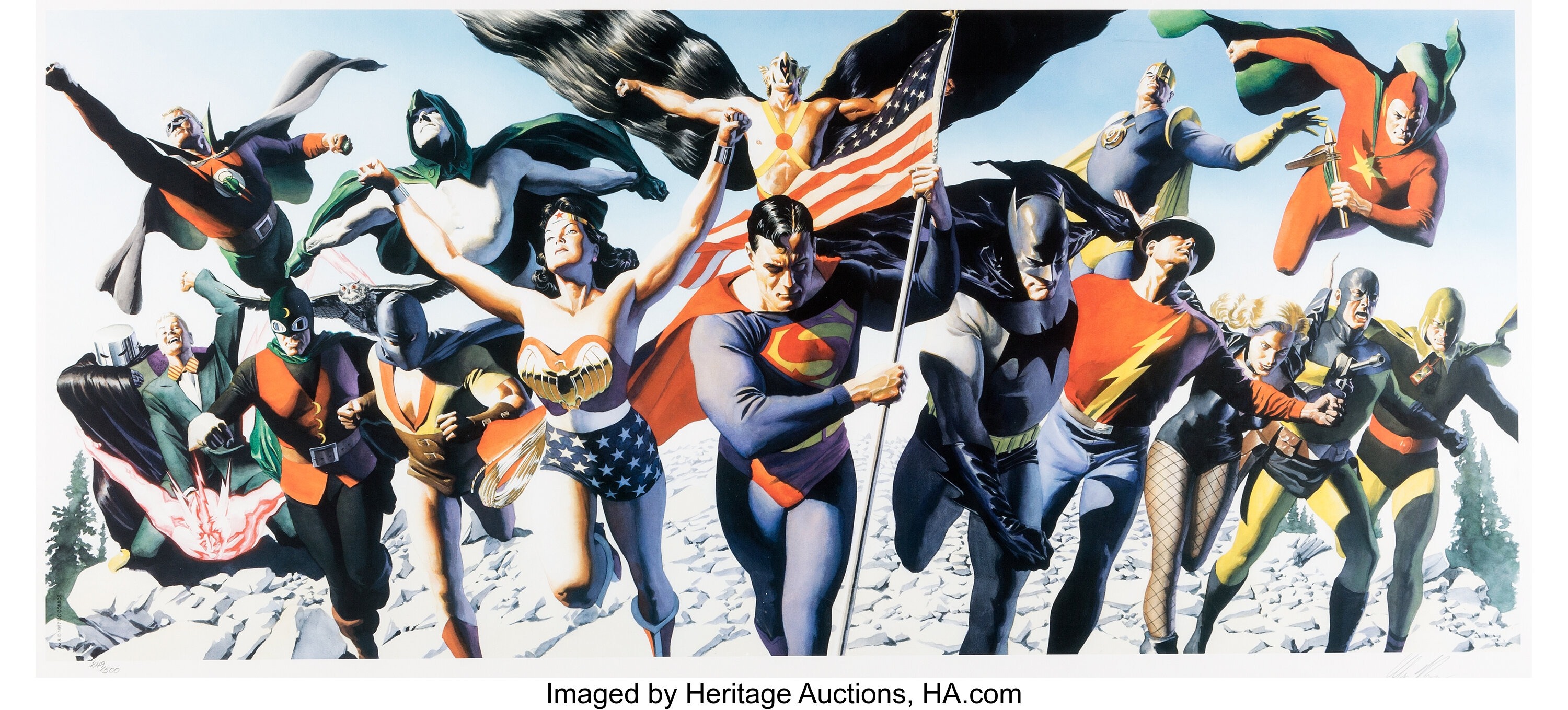 Justice Society of America The Next Age HC Signed By on sale Artist Alex Ross