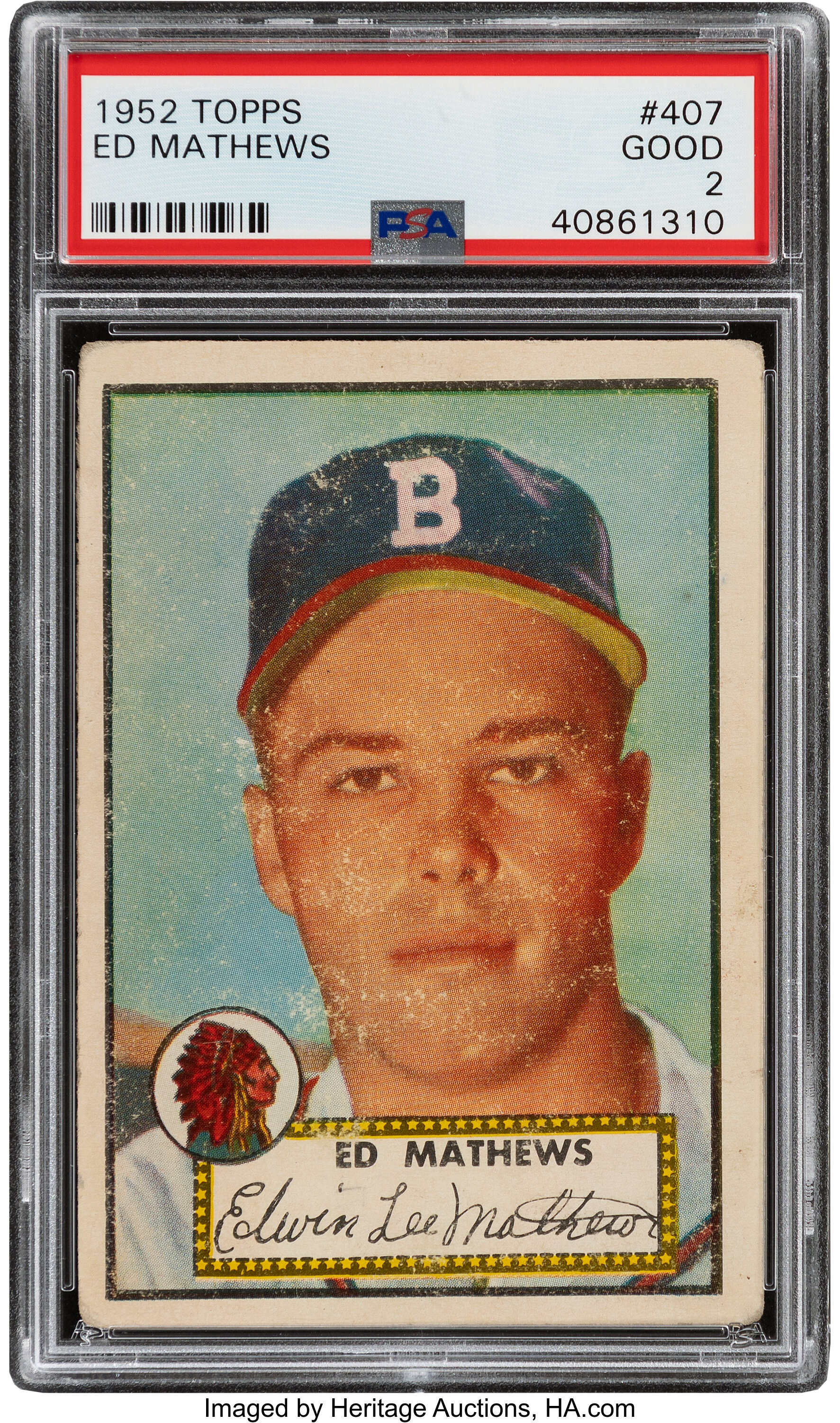 1952 Topps Ed Mathews